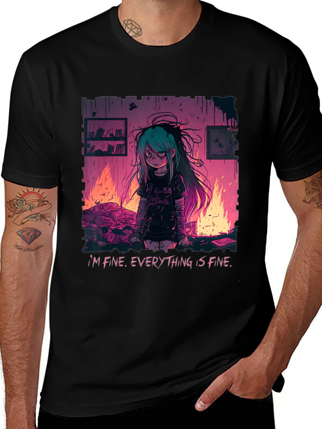 Everything Is Fine Graphic Tee