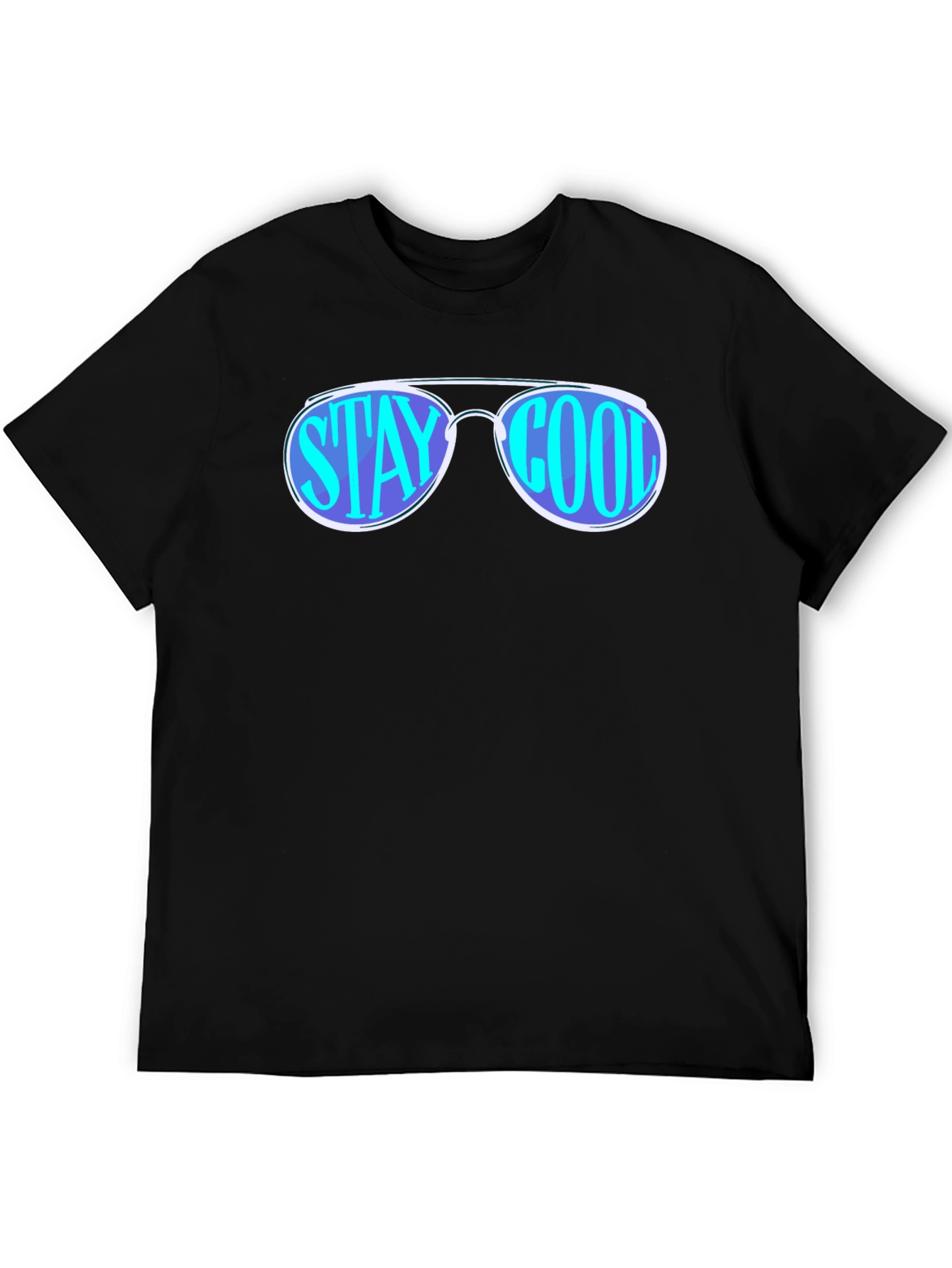 Stay Cool Sunglasses Graphic Tee - Black