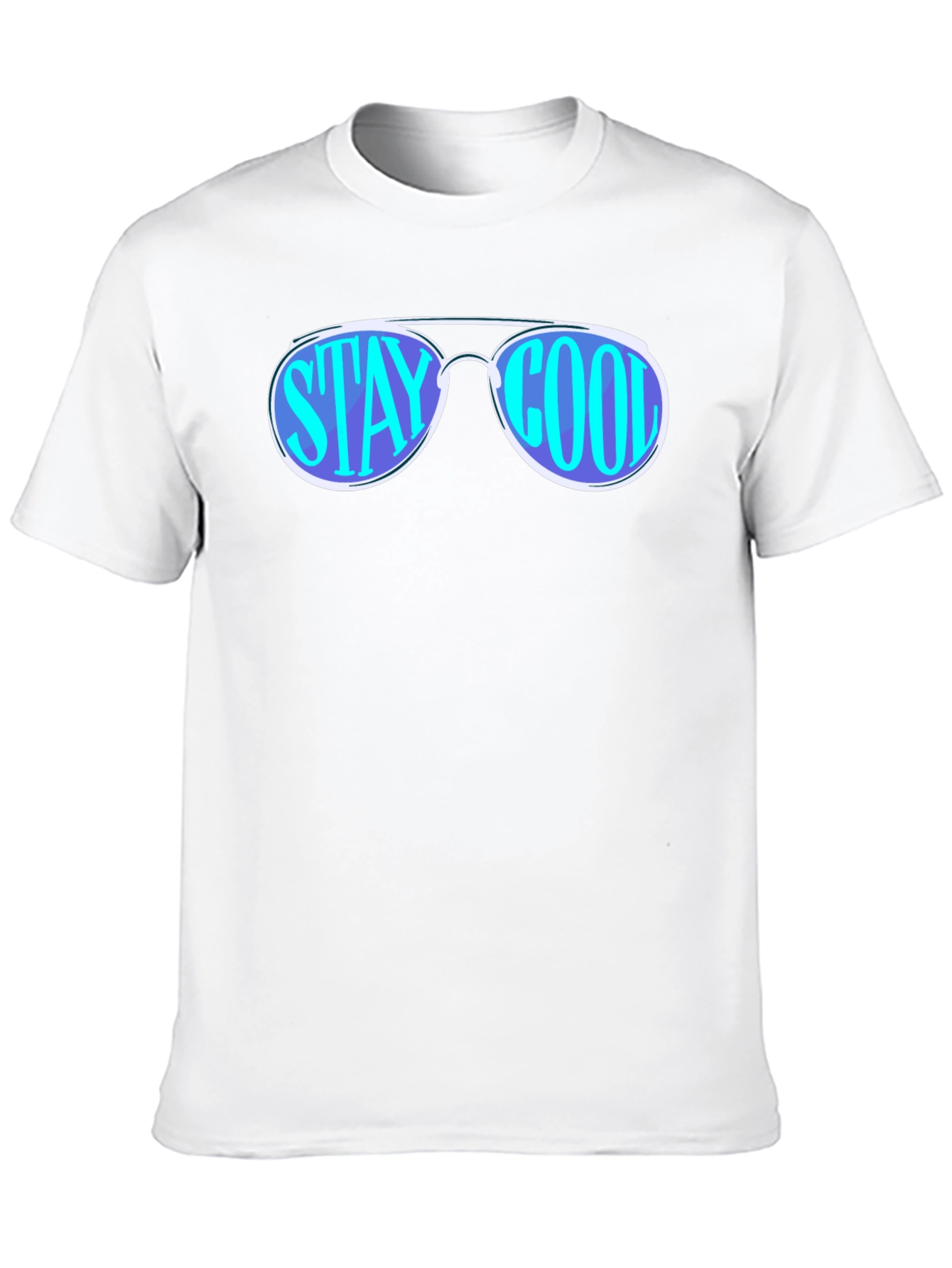 Stay Cool Sunglasses Graphic Tee - Black