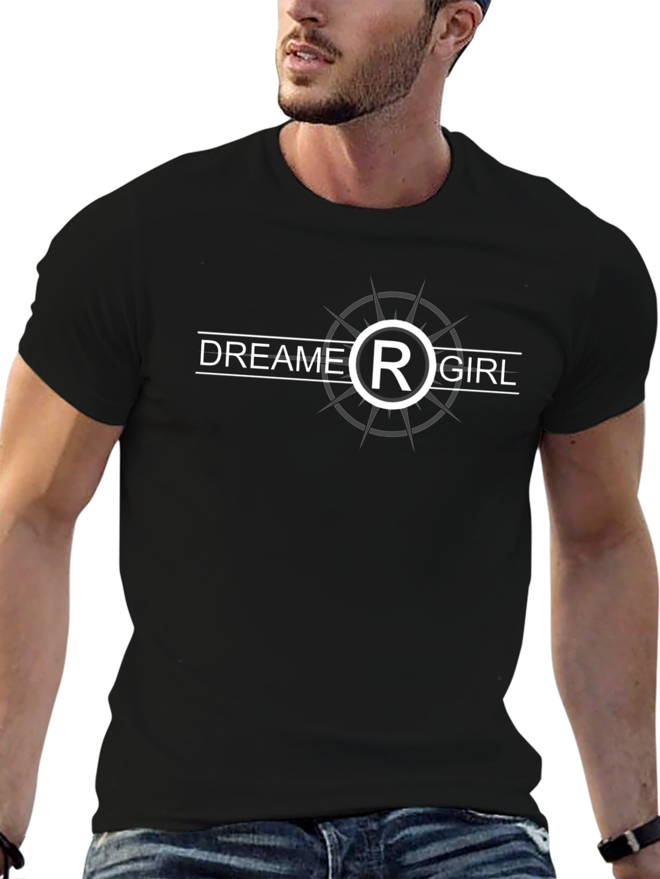Dreamer Girl Black Graphic Tee - Stylish Unisex T-Shirt
