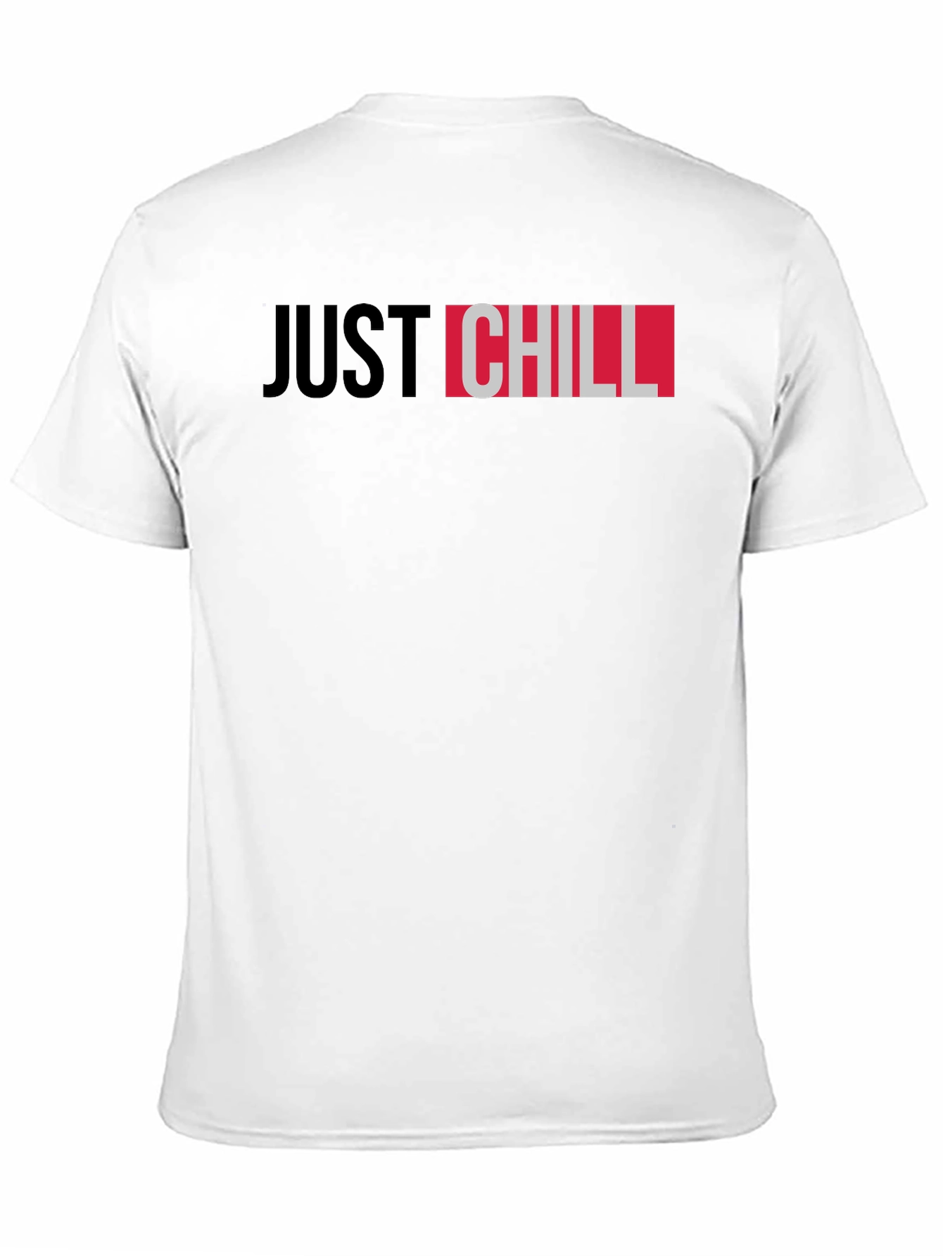 Just Chill Black Graphic Tee