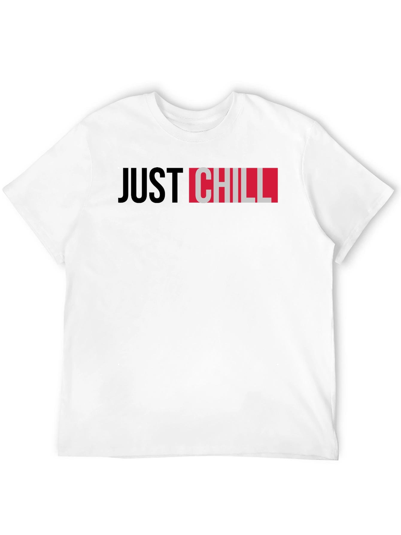 Just Chill Black Graphic Tee