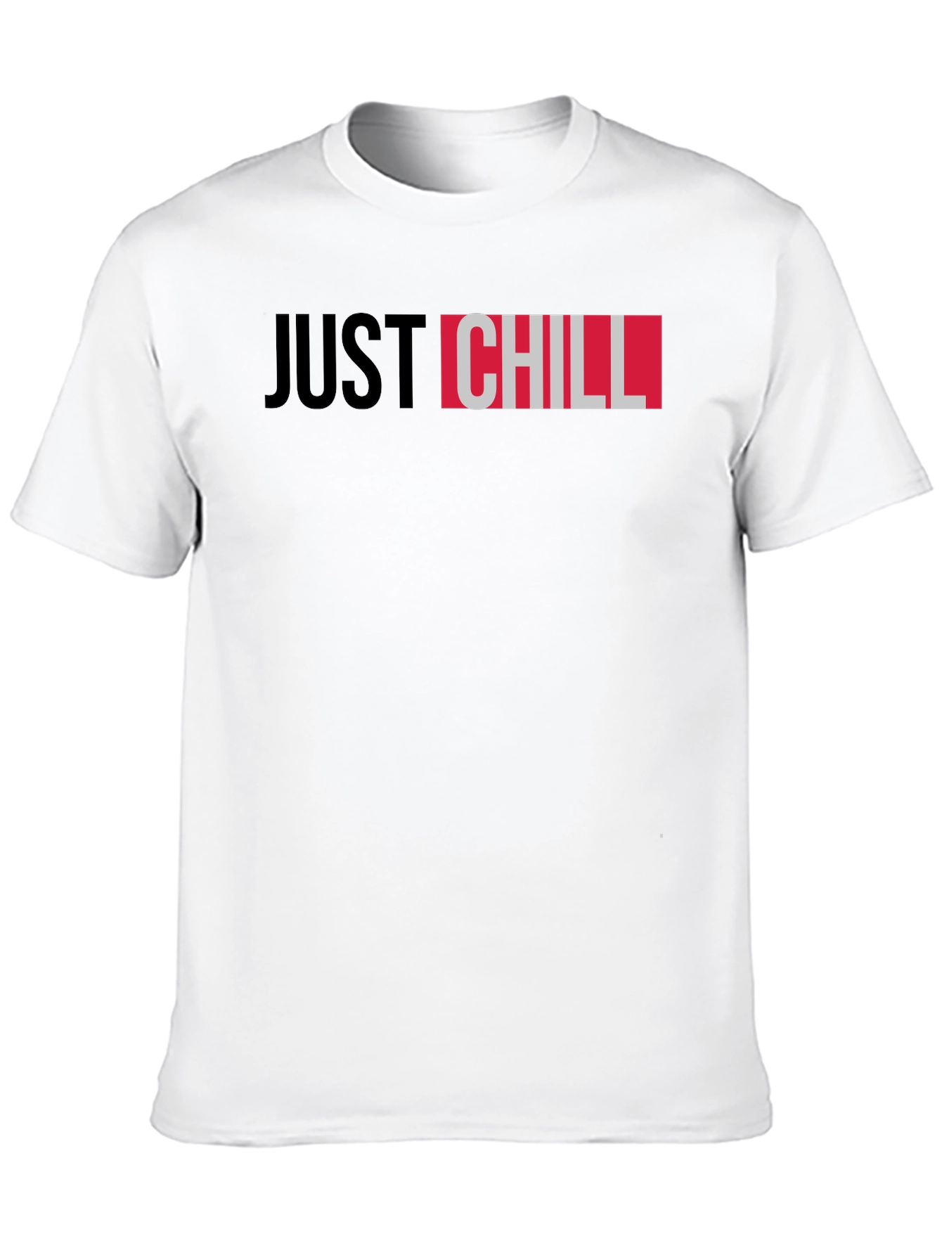 Just Chill Black Graphic Tee