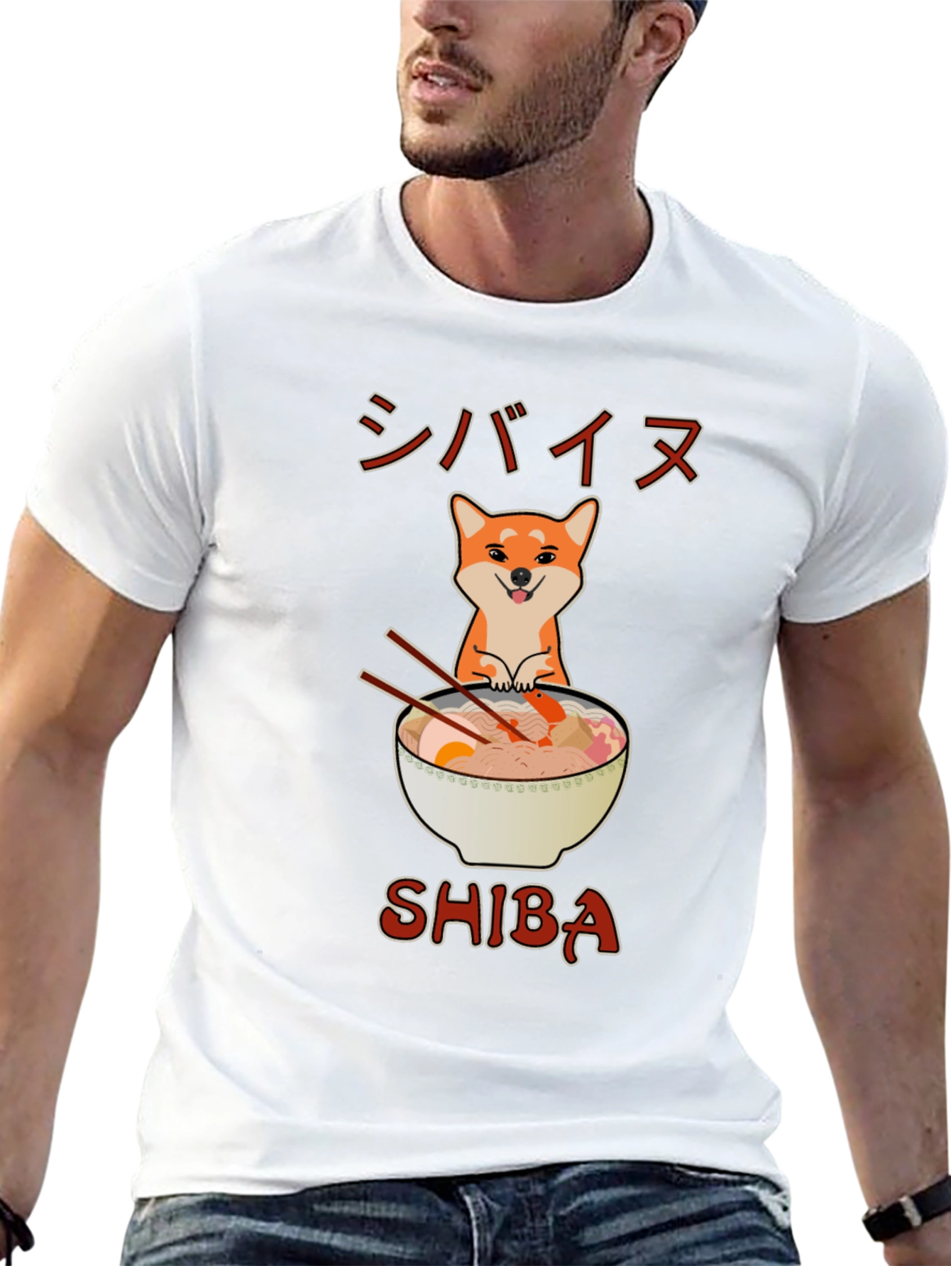 Shiba Ramen T-Shirt - Cute Anime Style