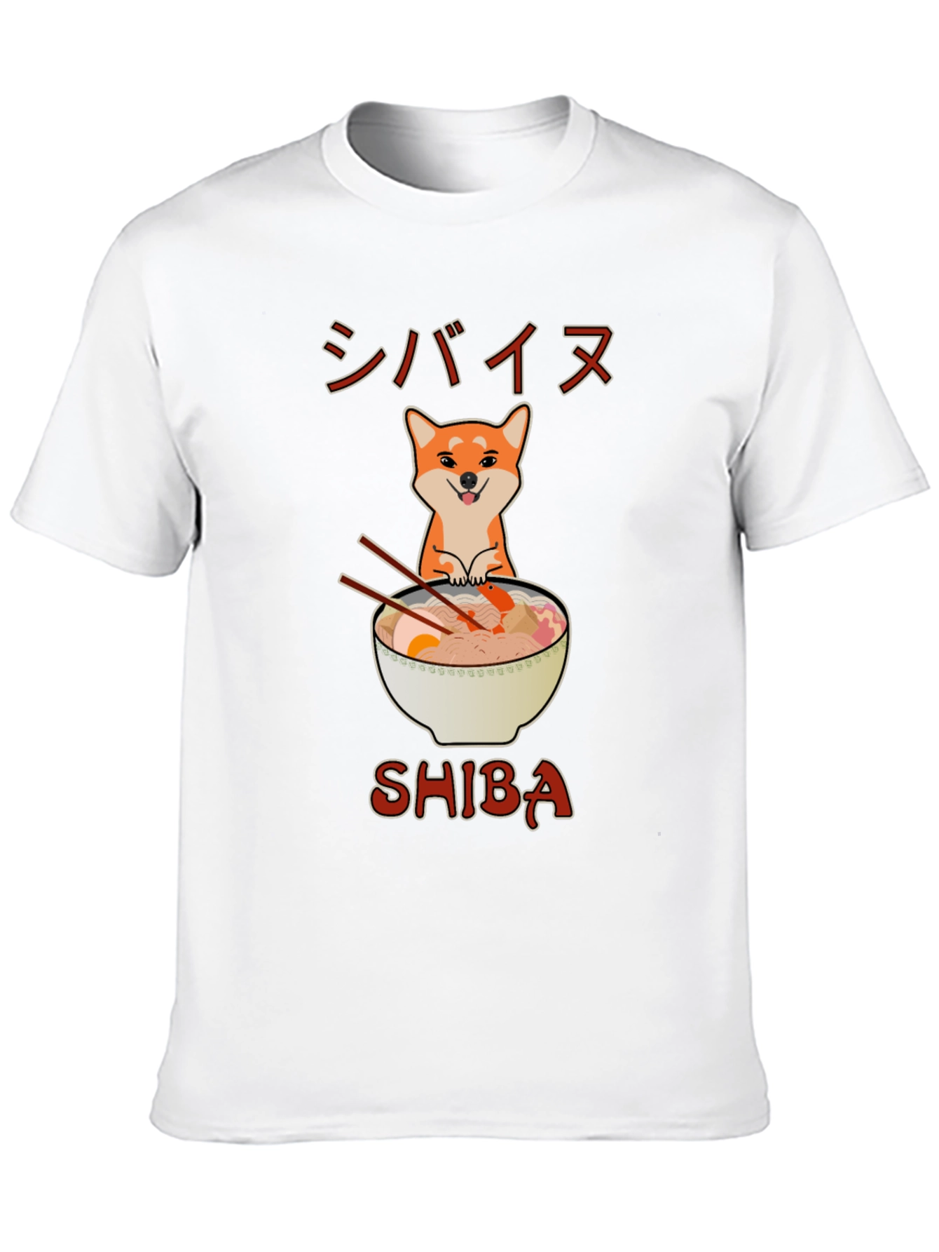 Shiba Ramen T-Shirt - Cute Anime Style