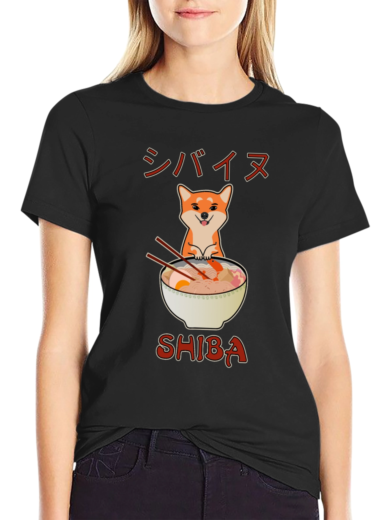 Shiba Ramen T-Shirt - Cute Anime Style