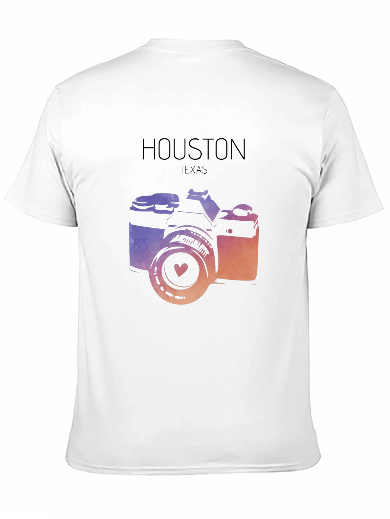 Houston Texas Camera Graphic T-Shirt
