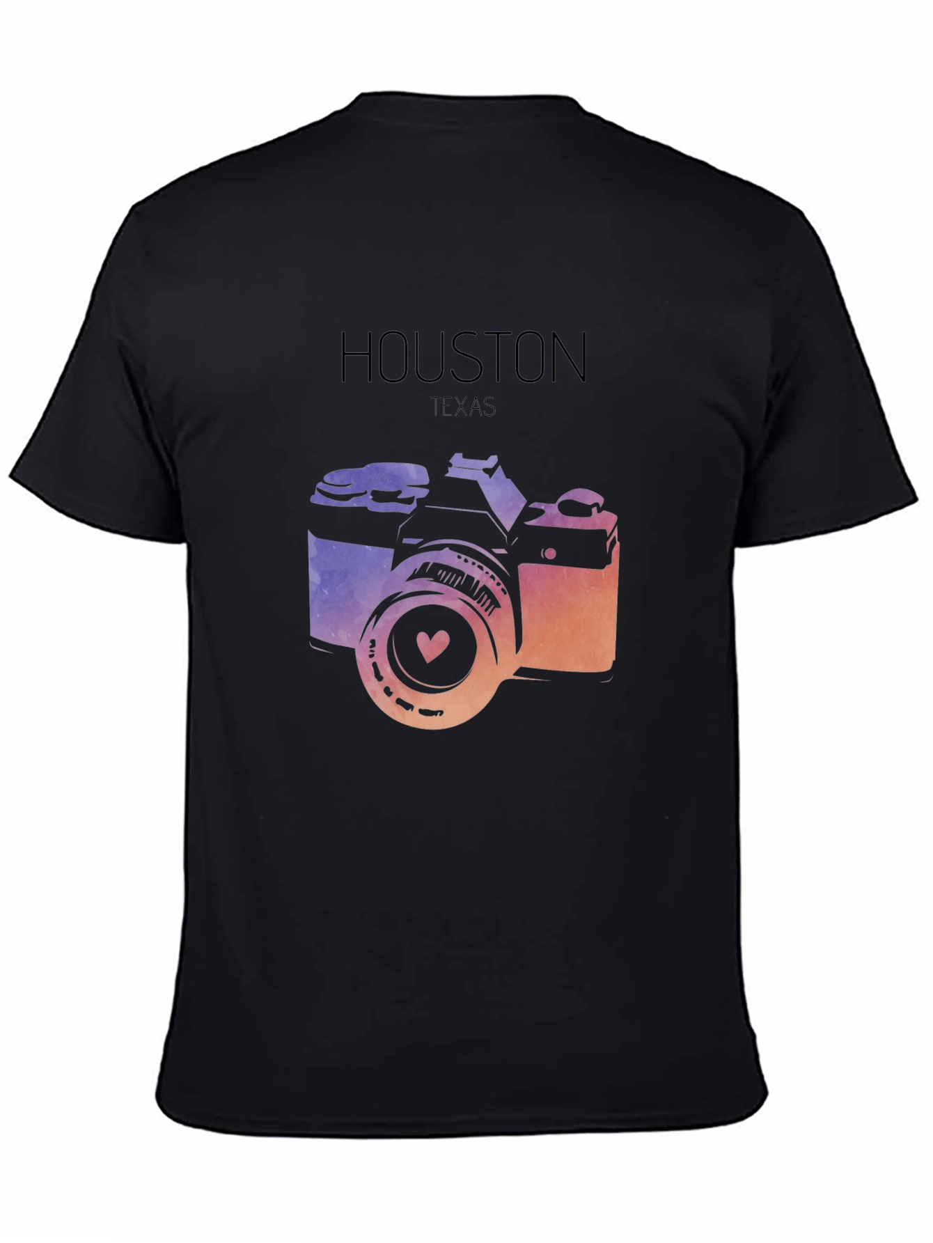 Houston Texas Camera Graphic T-Shirt