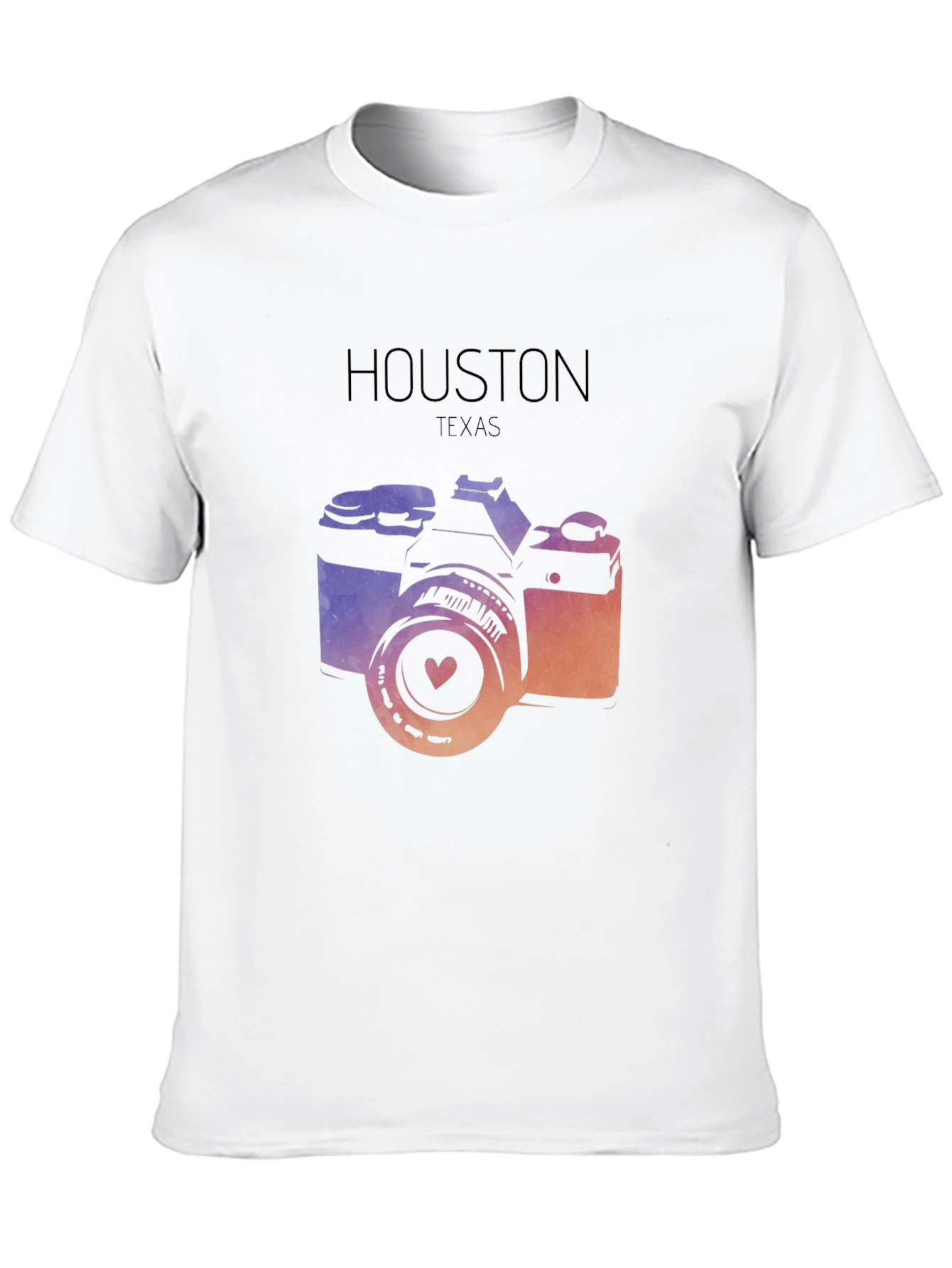 Houston Texas Camera Graphic T-Shirt