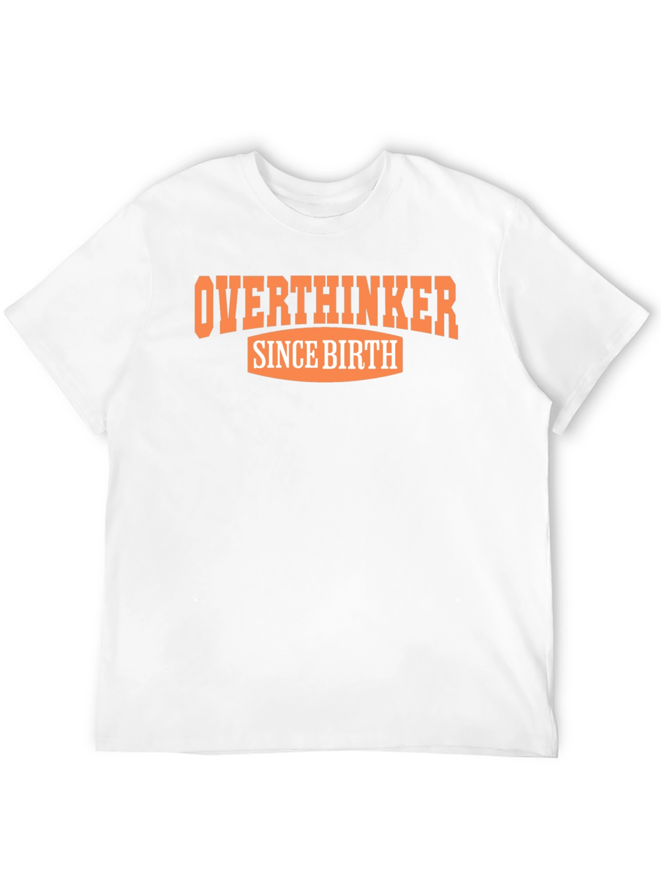 Overthinker Since Birth Graphic Tee - Black