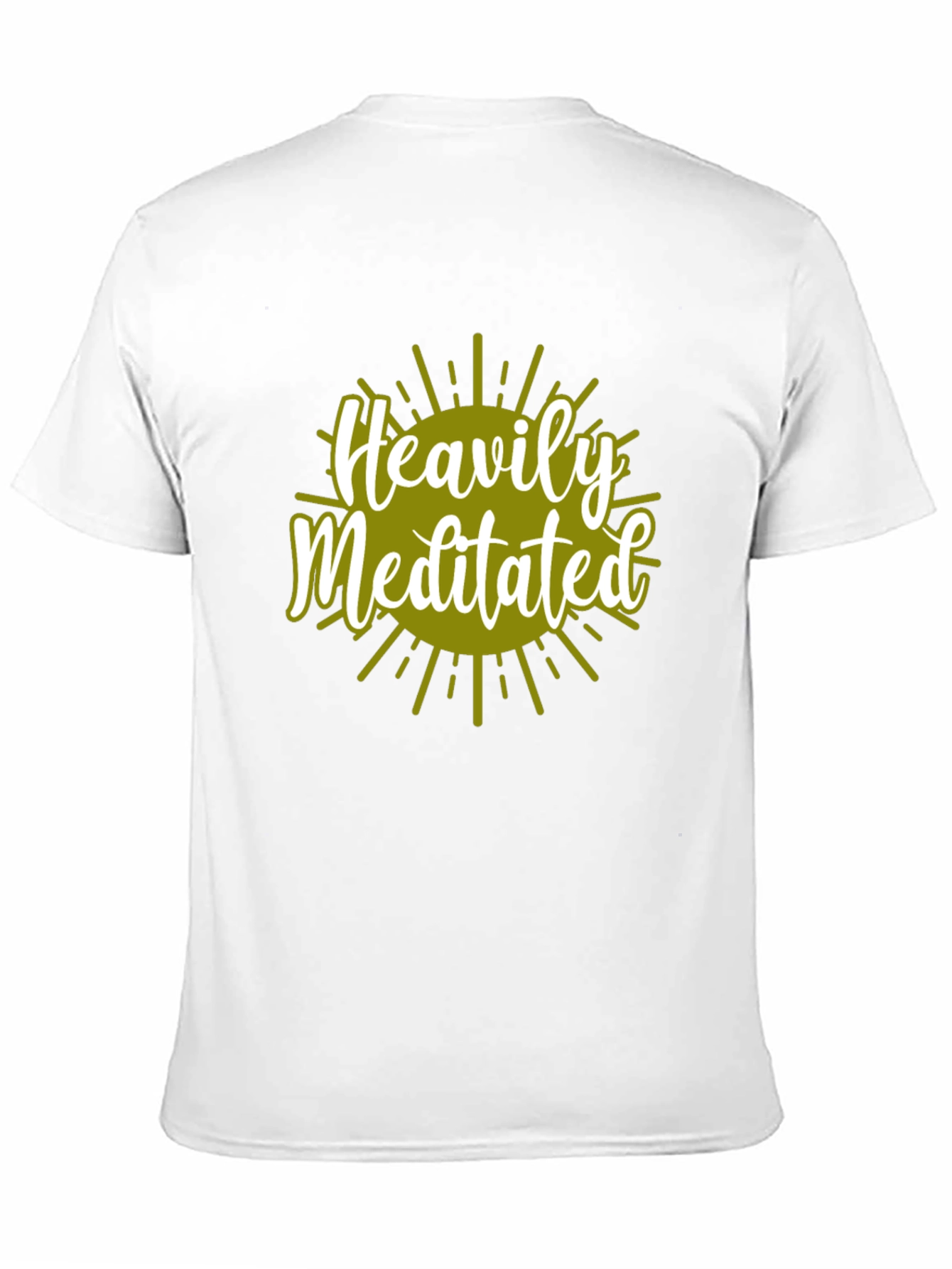 Heavily Meditated Graphic Tee - Black Cotton Shirt