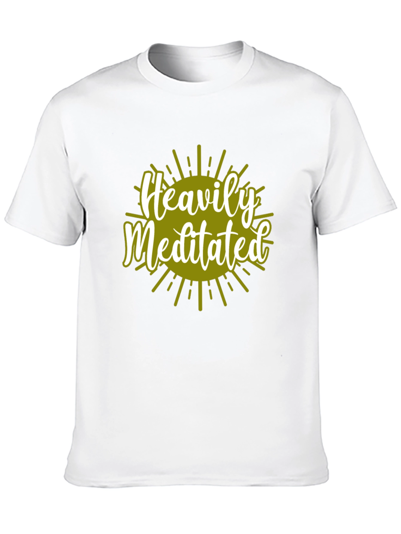 Heavily Meditated Graphic Tee - Black Cotton Shirt