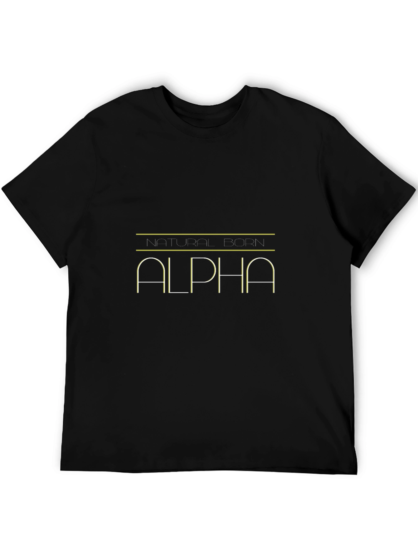 Natural Born Alpha Graphic Tee - Black