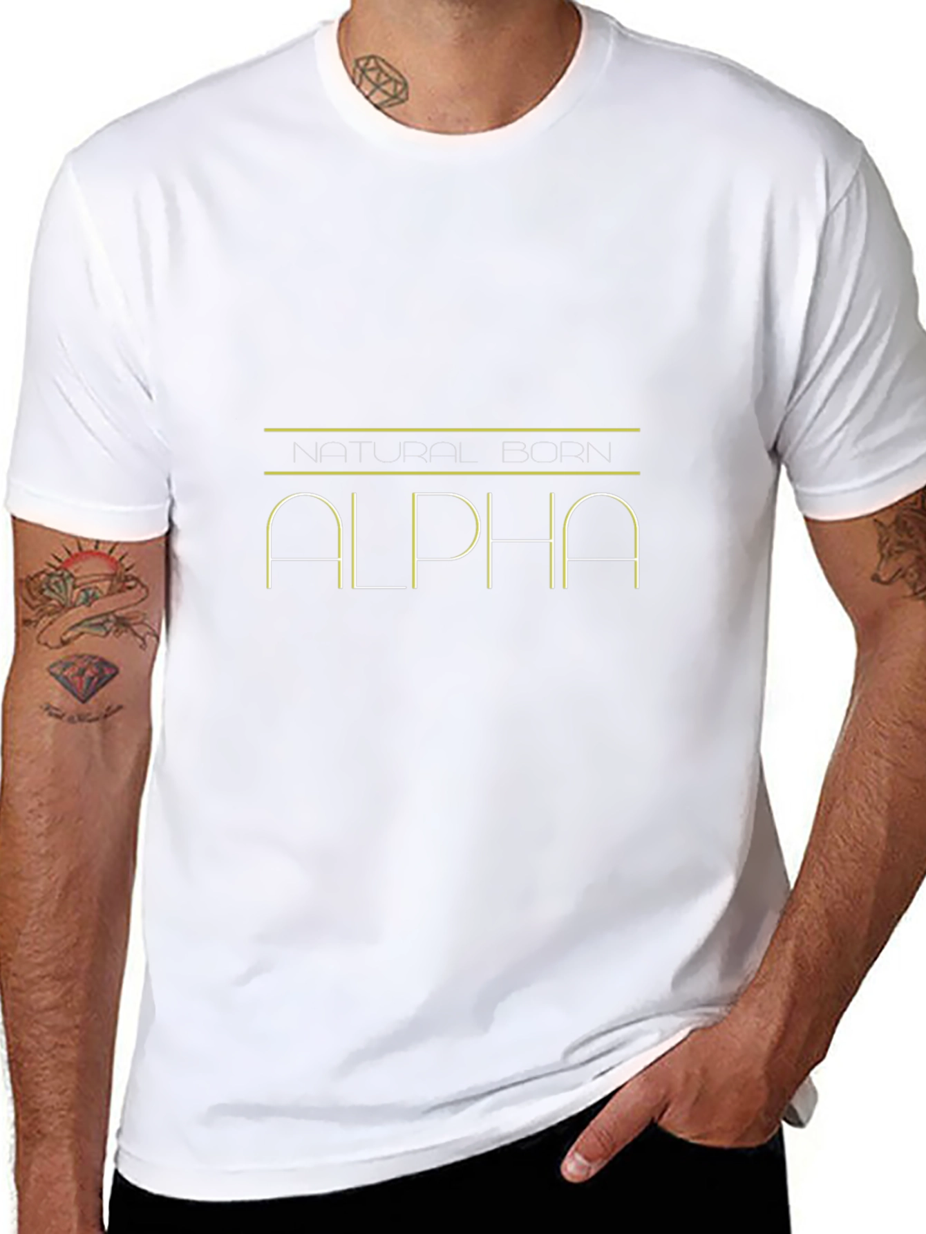 Natural Born Alpha Graphic Tee - Black