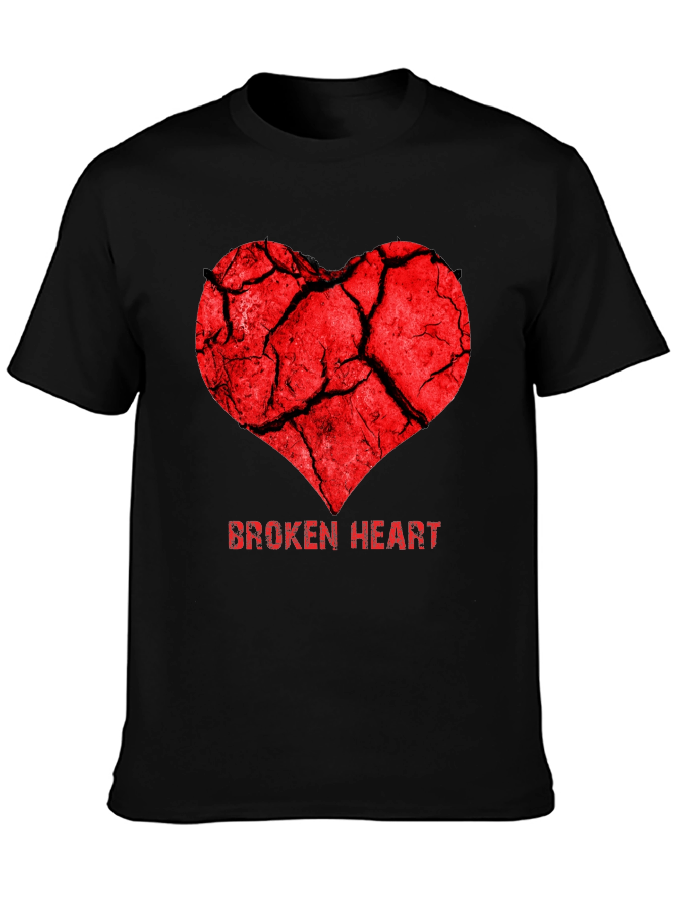 Broken Heart Graphic Tee - Trendy Casual T-Shirt