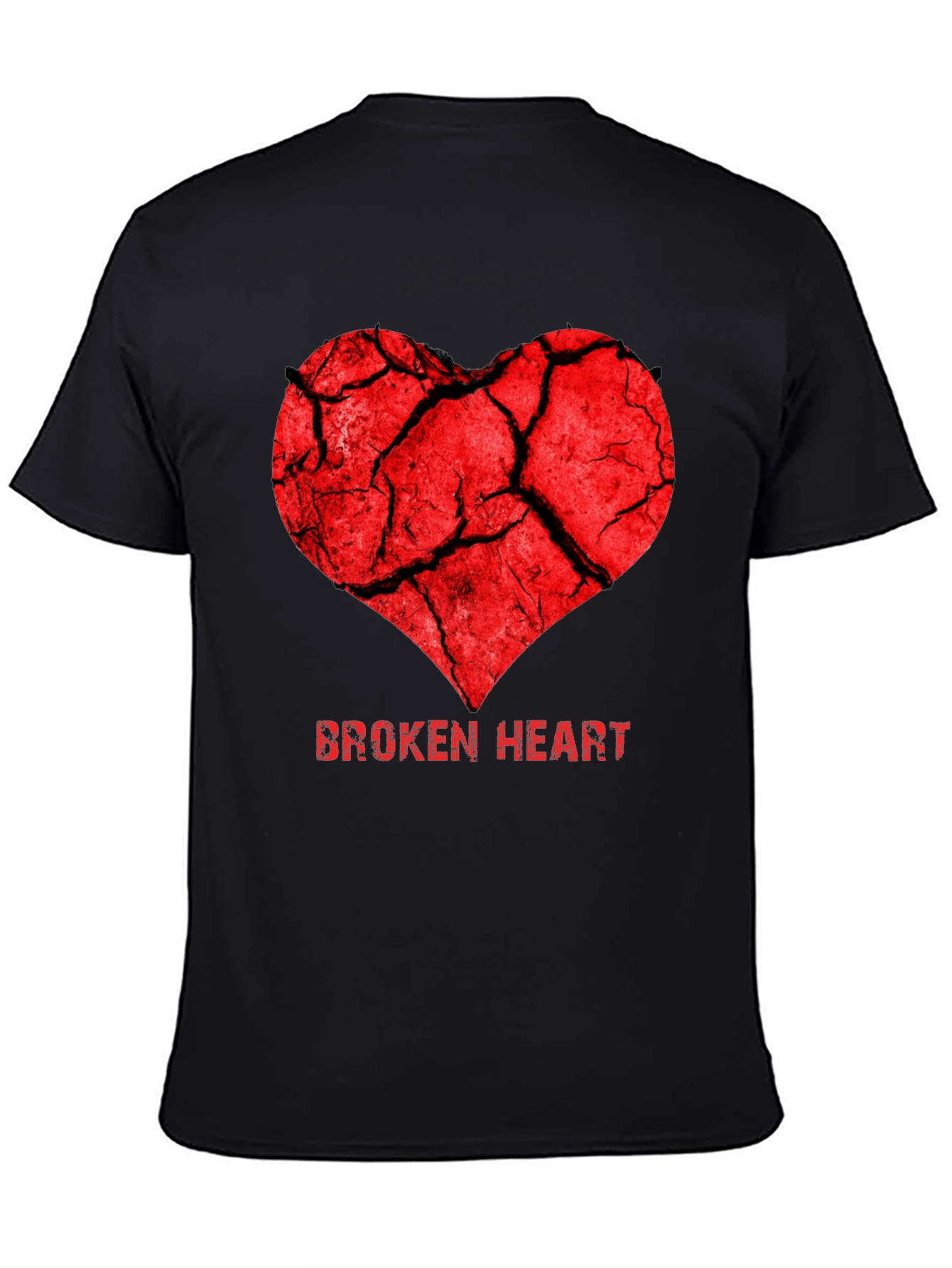Broken Heart Graphic Tee - Trendy Casual T-Shirt