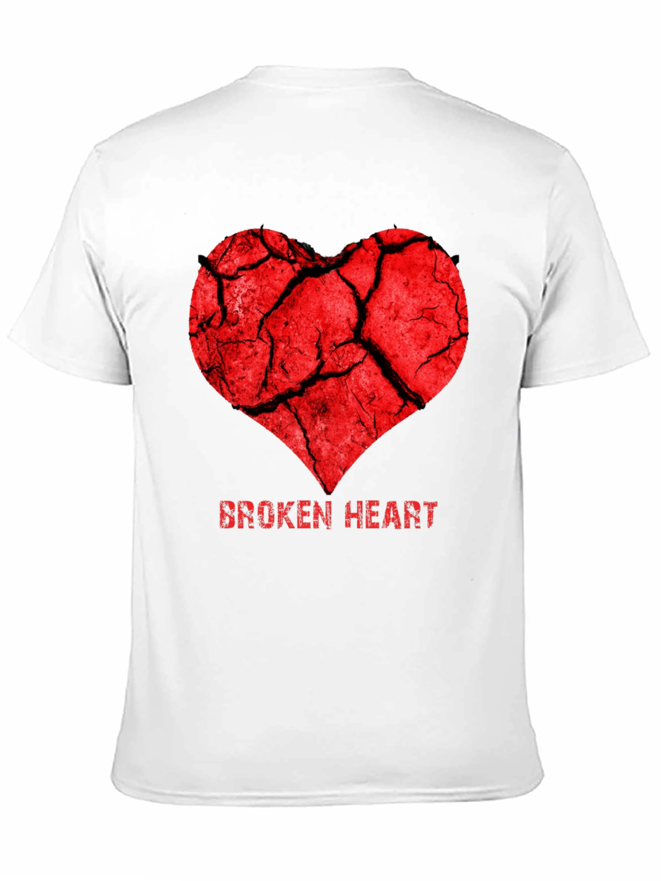 Broken Heart Graphic Tee - Trendy Casual T-Shirt