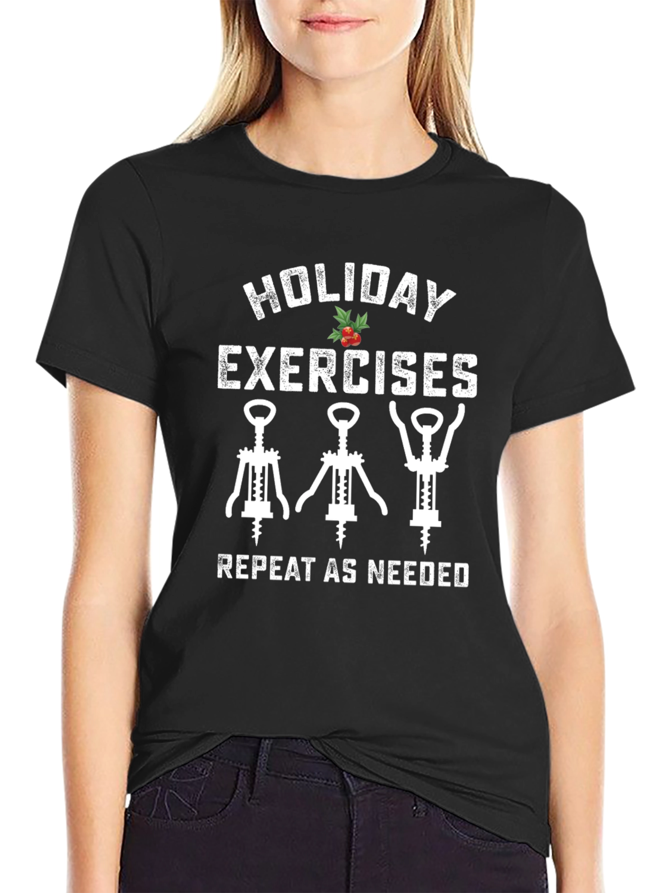 Holiday Exercises Wine Lover T-Shirt