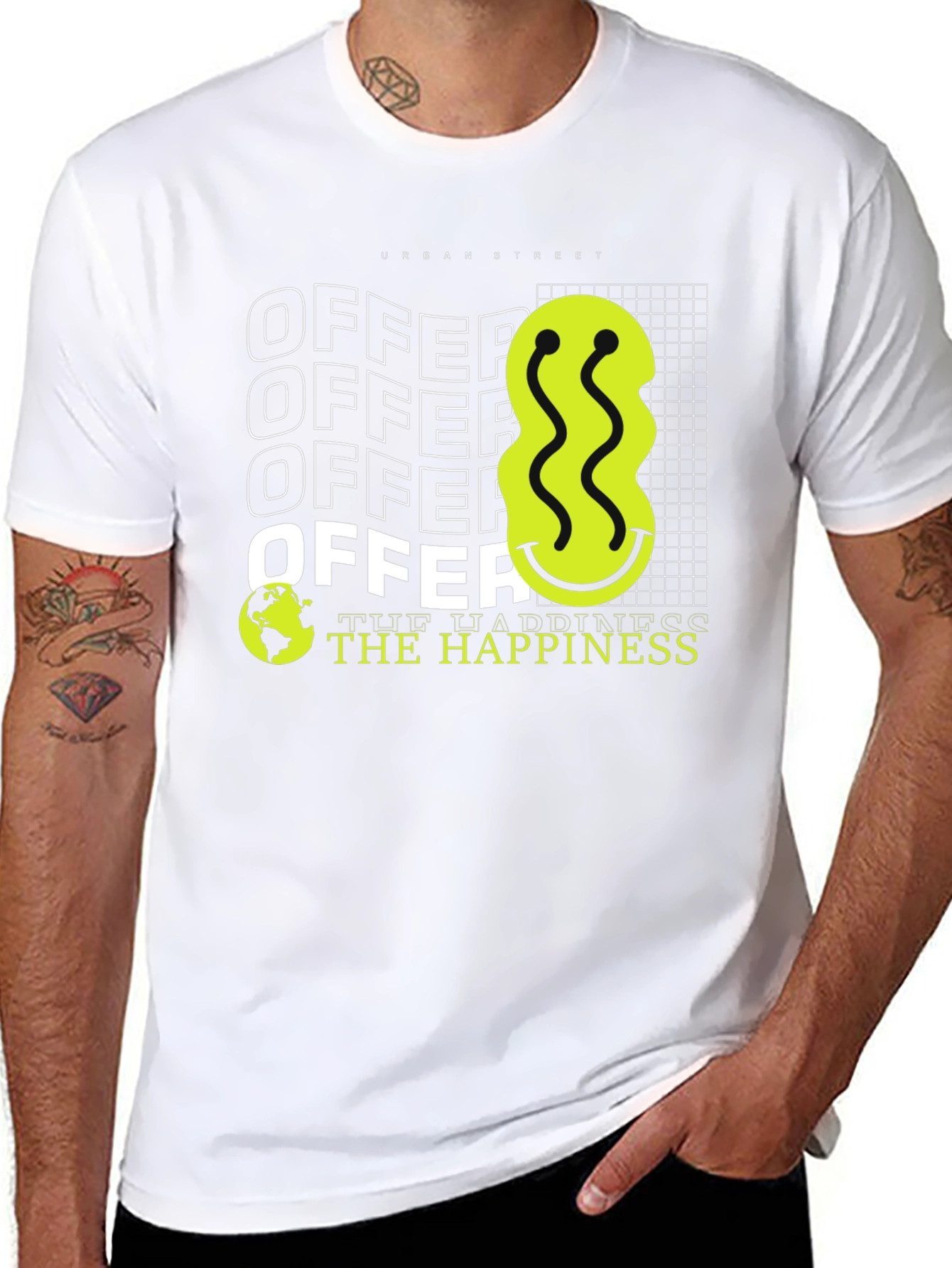 Urban Street Style Graphic Print Tee