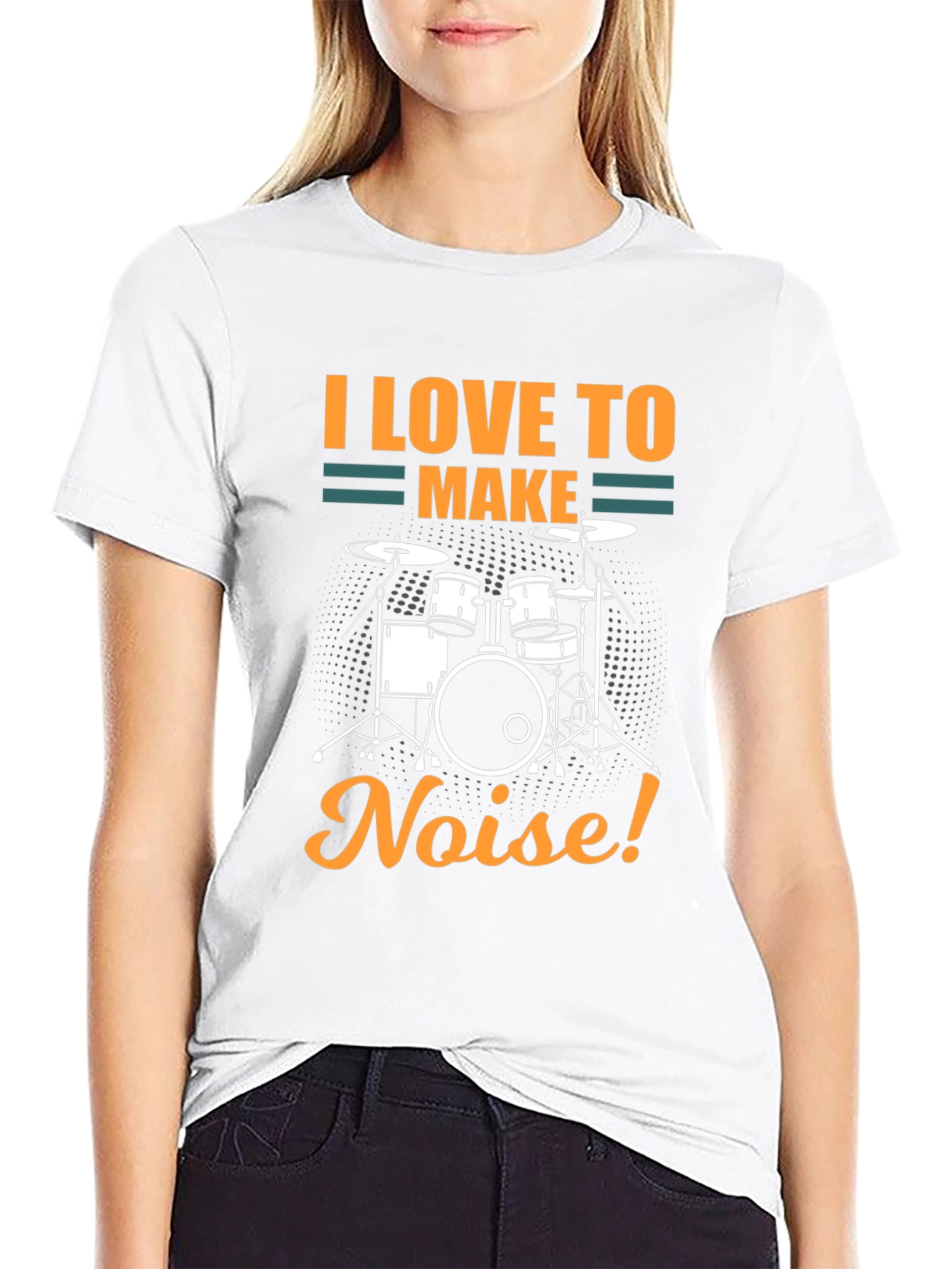 I Love To Make Noise Drum Set T-Shirt