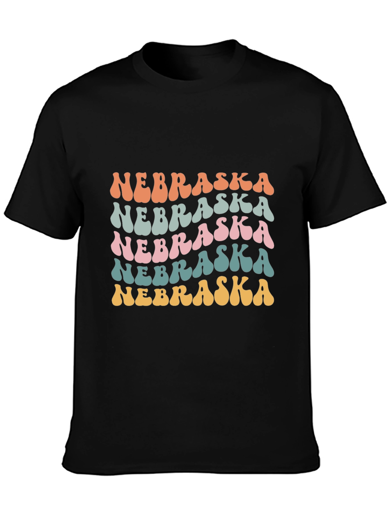 Retro Nebraska T-Shirt - Fun State Pride Tee