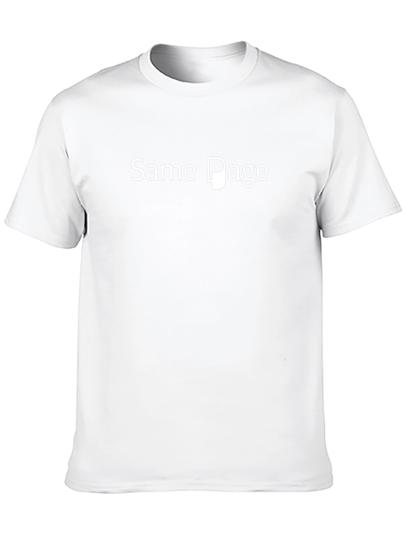 Same Page Graphic Tee - Soft Cotton Blend
