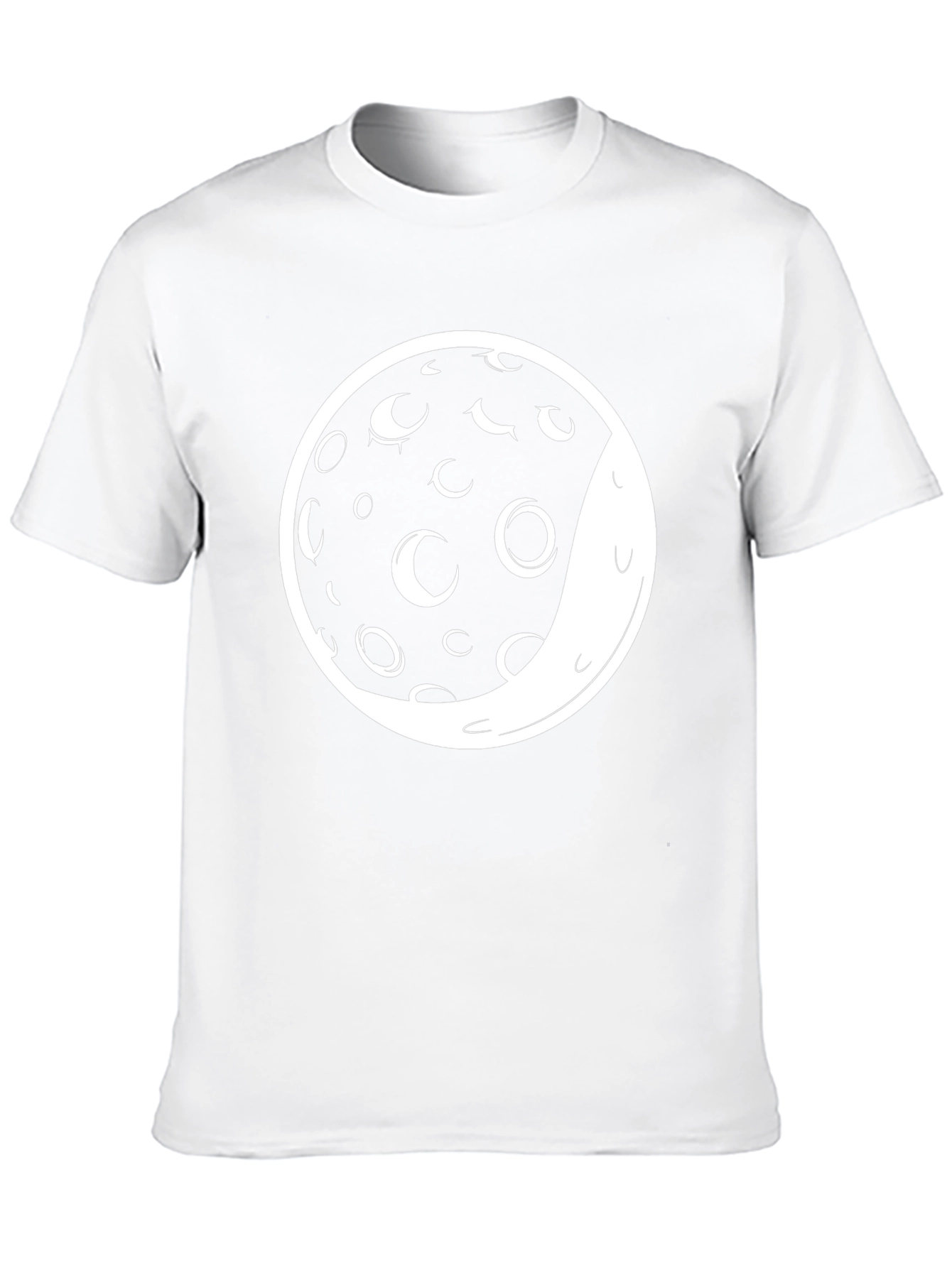 Lunar Phase Graphic Tee - Black