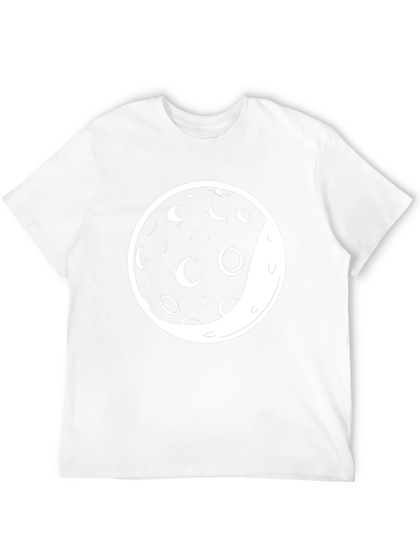 Lunar Phase Graphic Tee - Black
