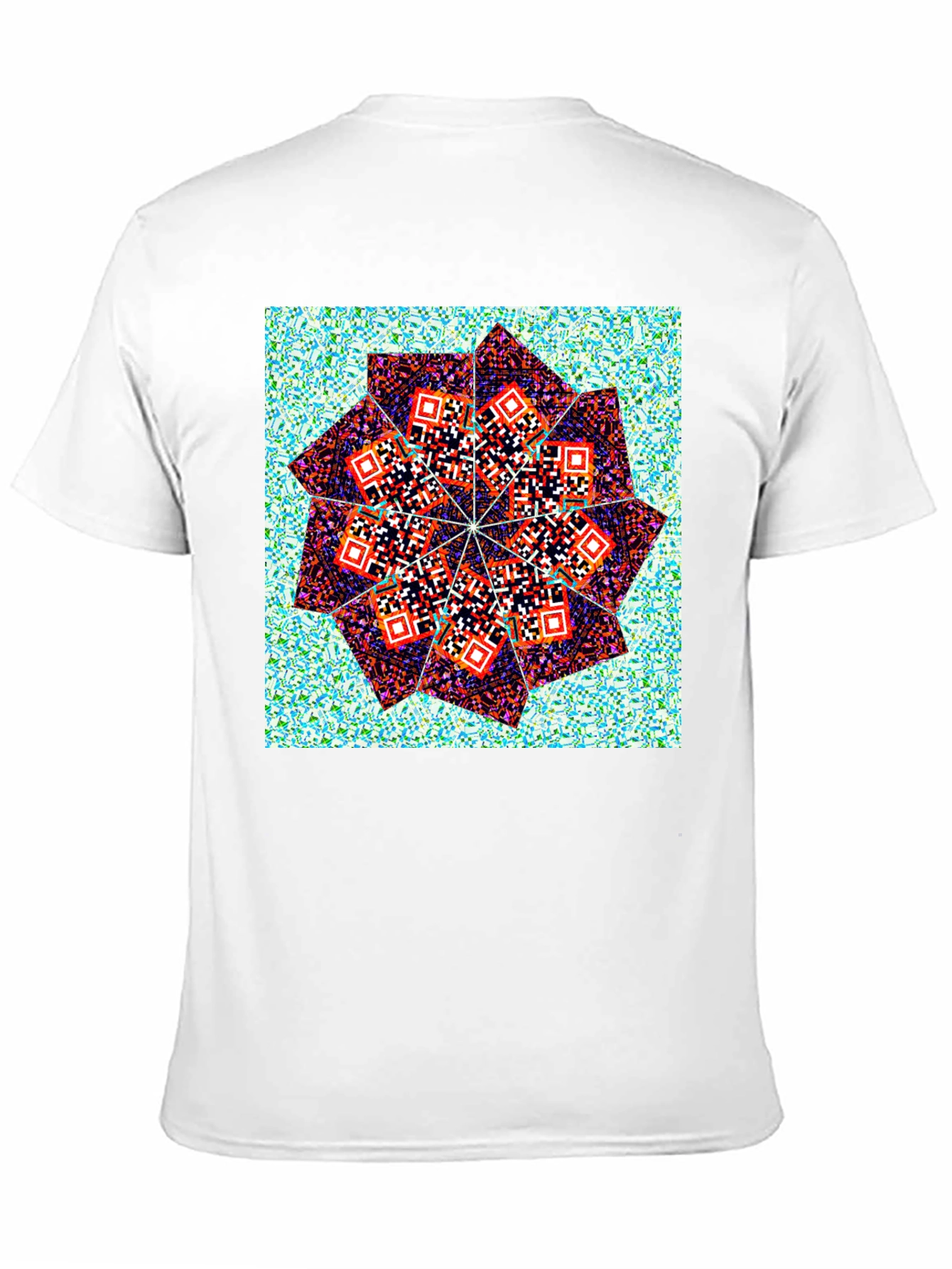 Geometric Print Crew Neck T-Shirt