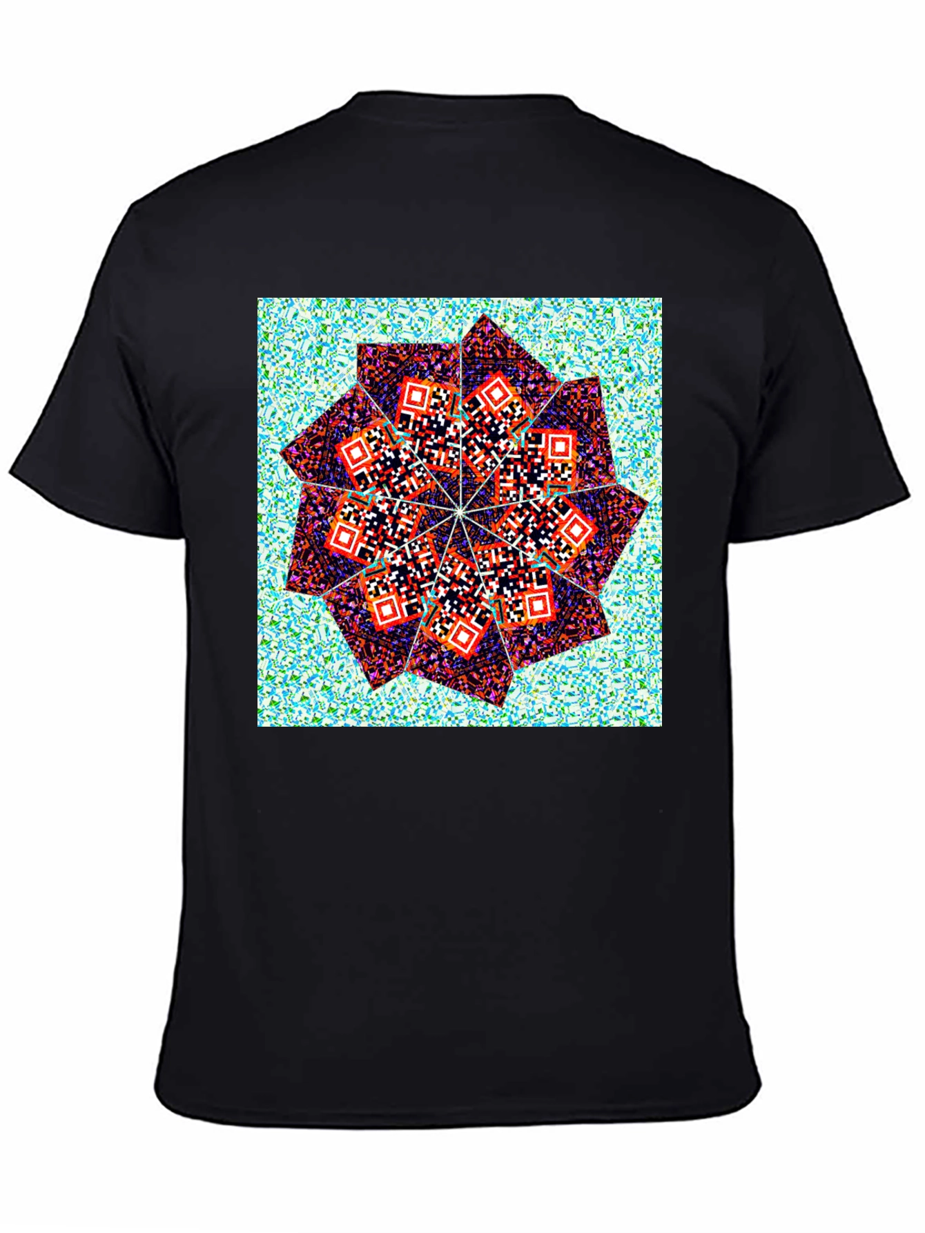 Geometric Print Crew Neck T-Shirt