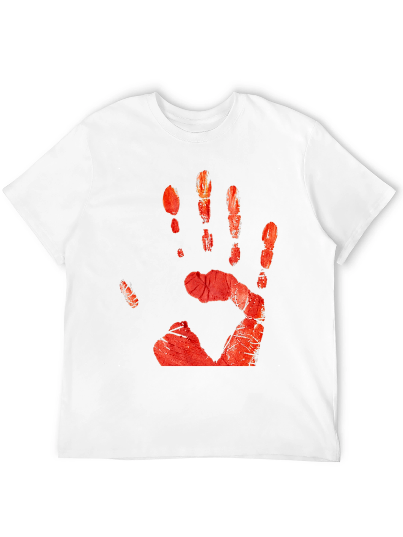 Bloody Handprint Graphic Tee - Halloween Ready!