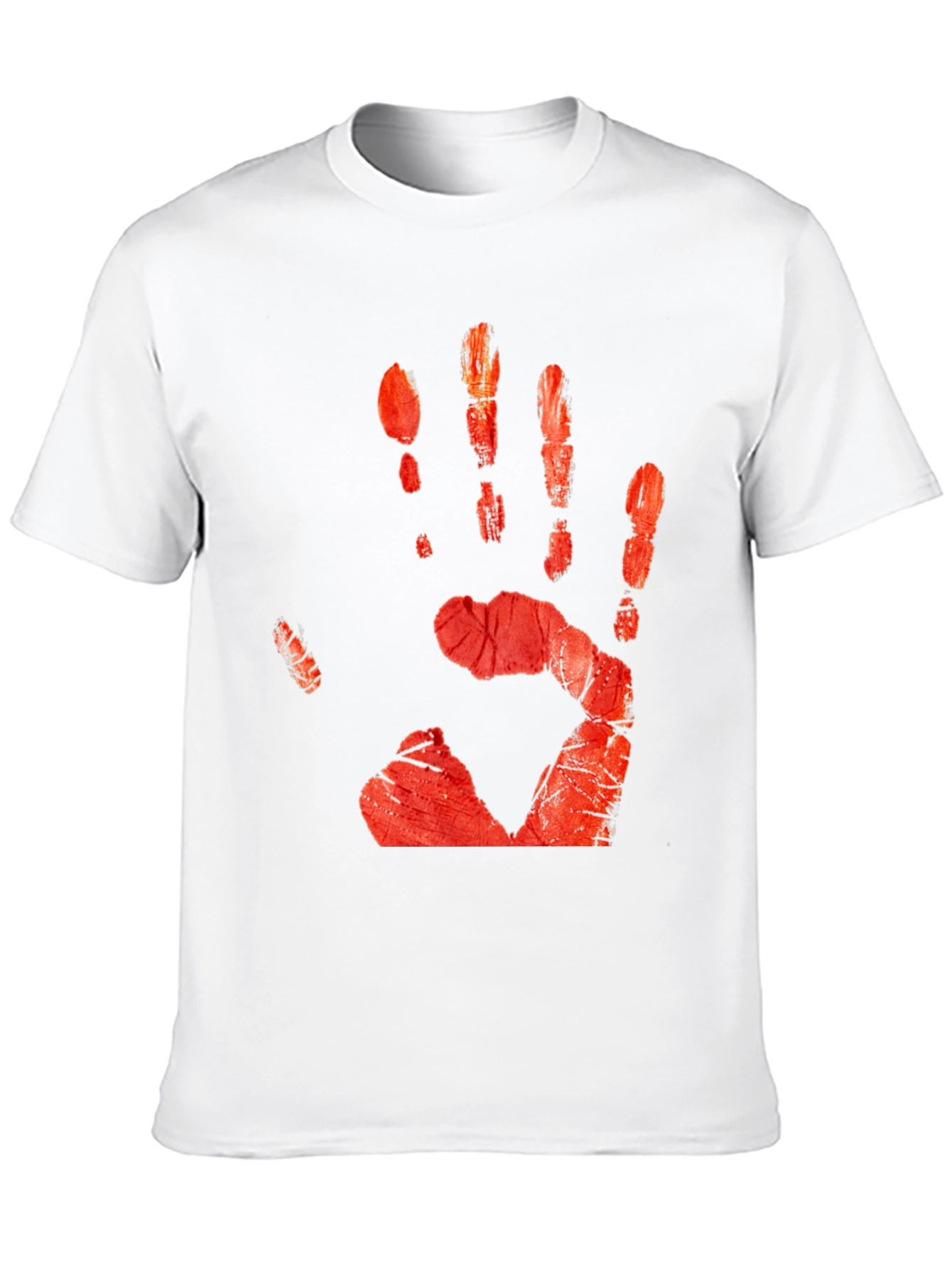 Bloody Handprint Graphic Tee - Halloween Ready!