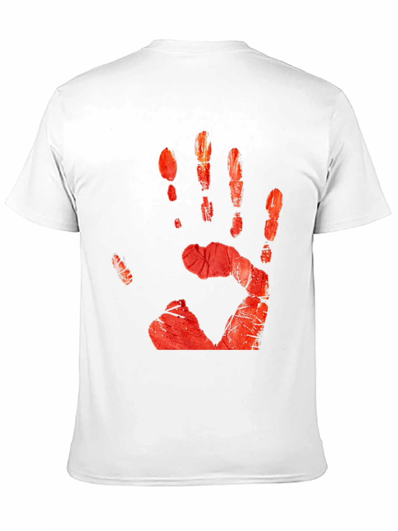 Bloody Handprint Graphic Tee - Halloween Ready!