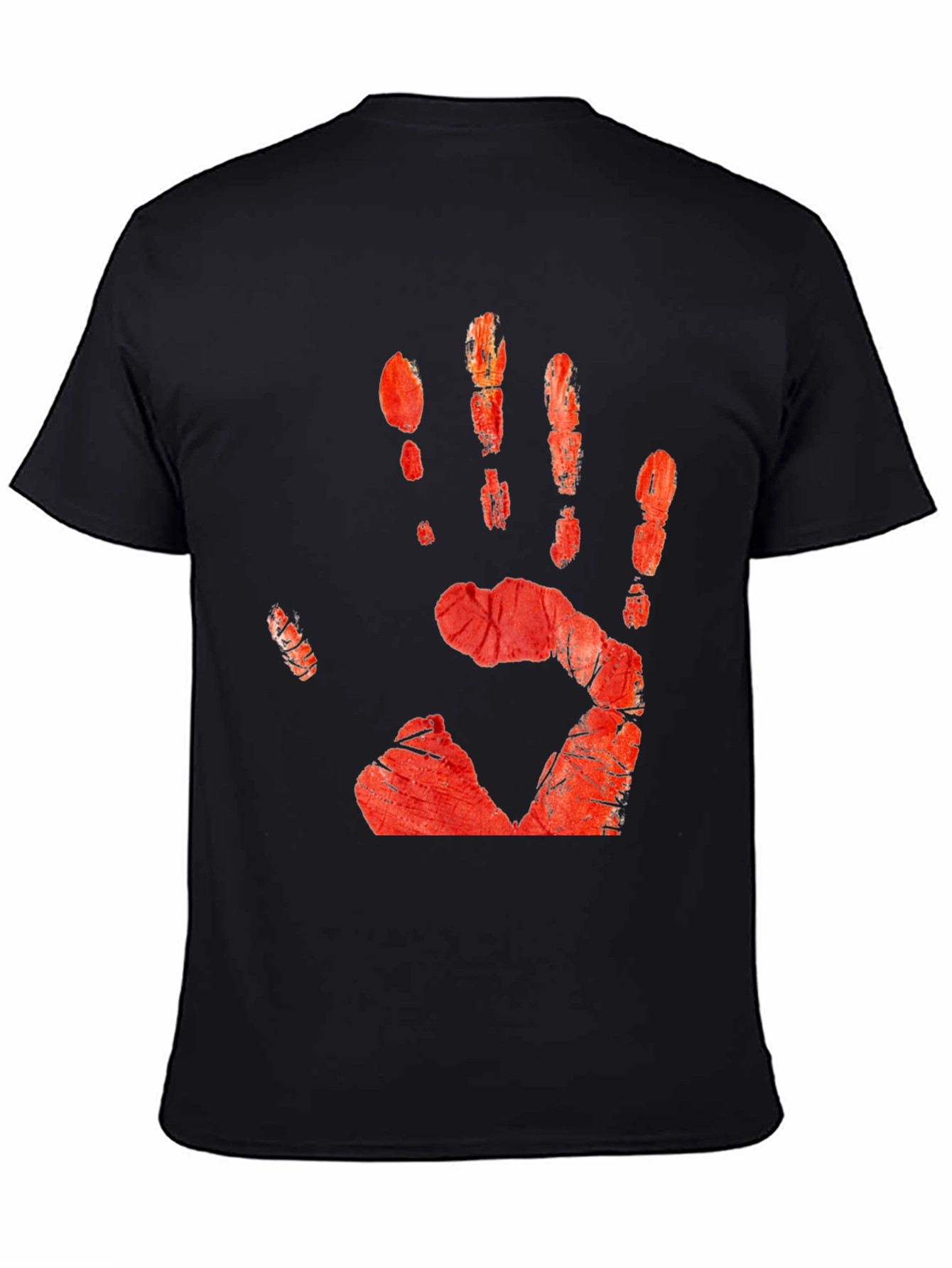 Bloody Handprint Graphic Tee - Halloween Ready!