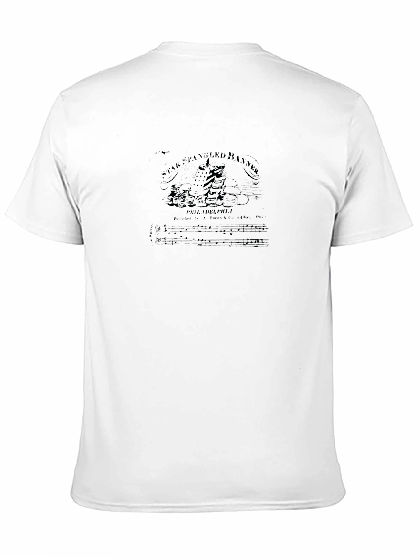 Star Spangled Banner Graphic Tee - Black