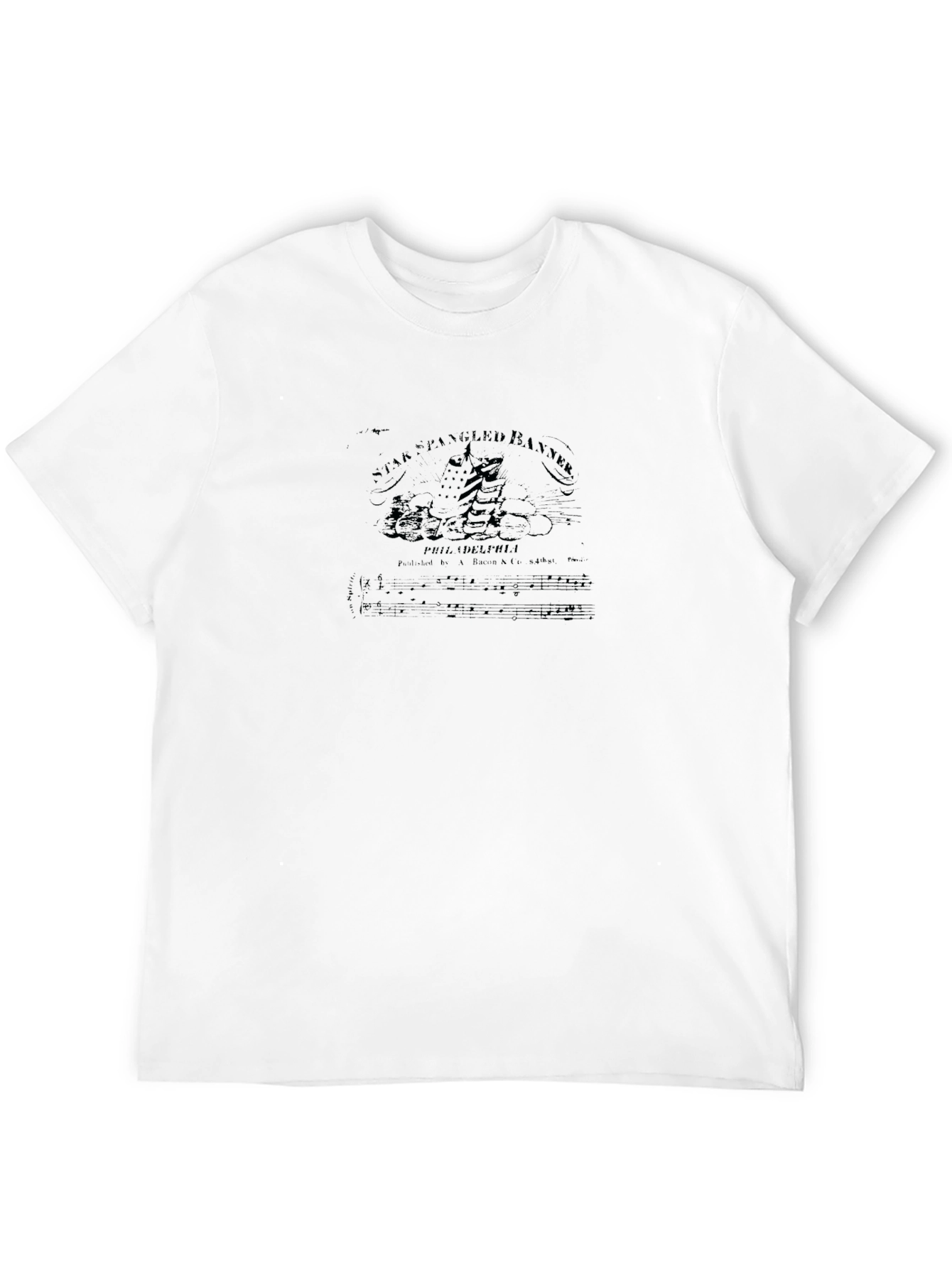 Star Spangled Banner Graphic Tee - Black