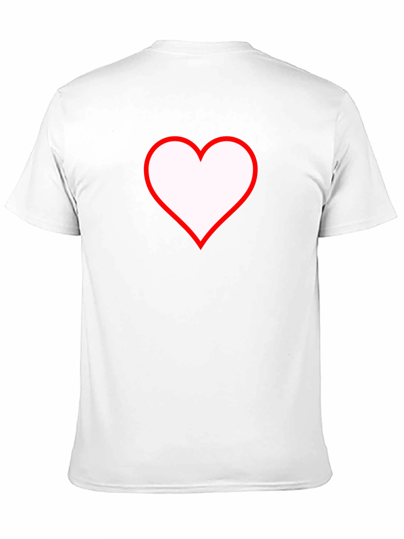 Heart Graphic T-Shirt - Black Cotton Casual Tee