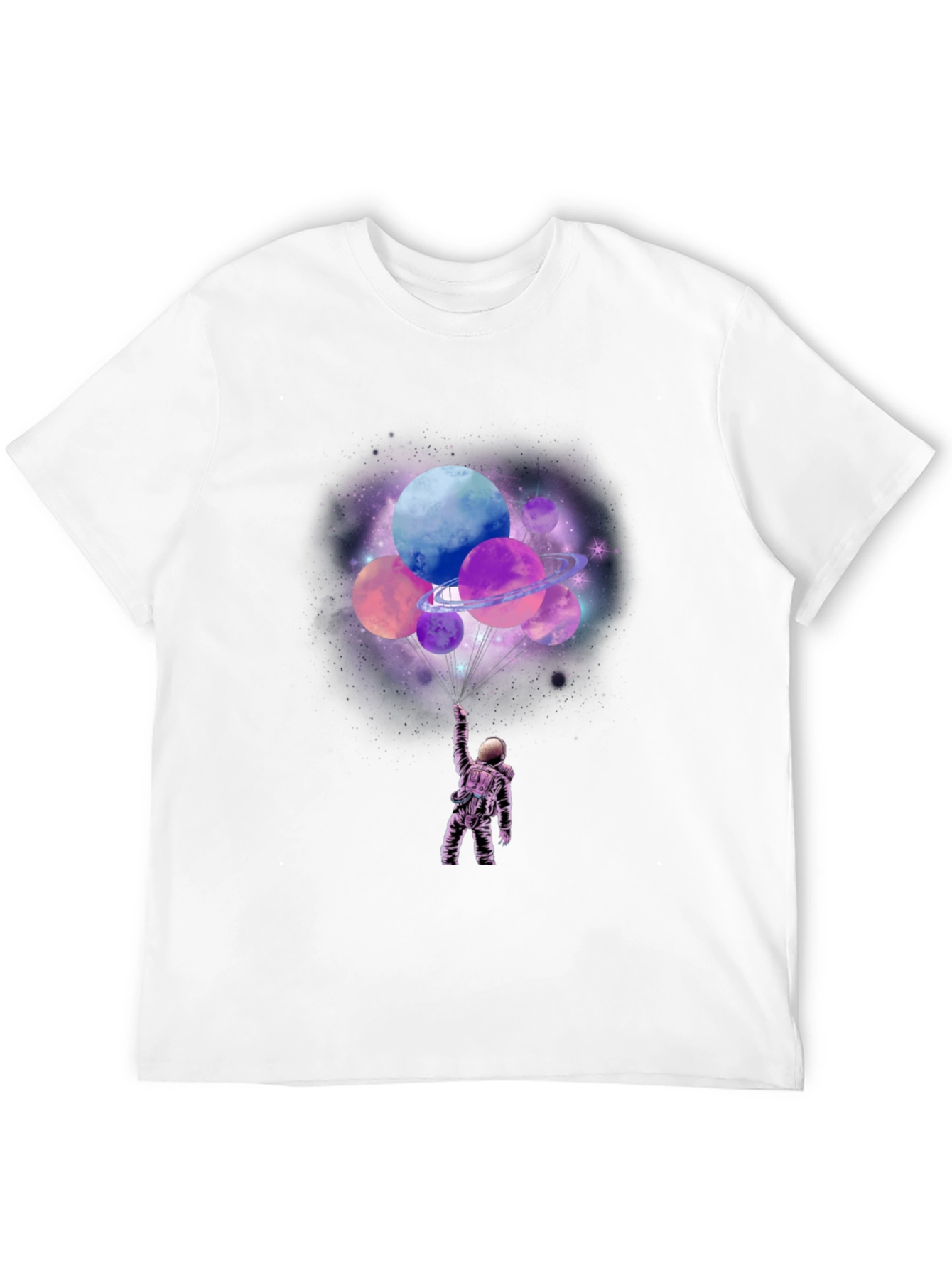 Astronaut Planets Graphic T-Shirt