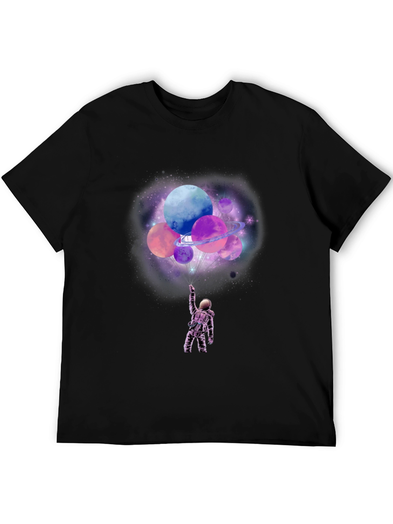 Astronaut Planets Graphic T-Shirt