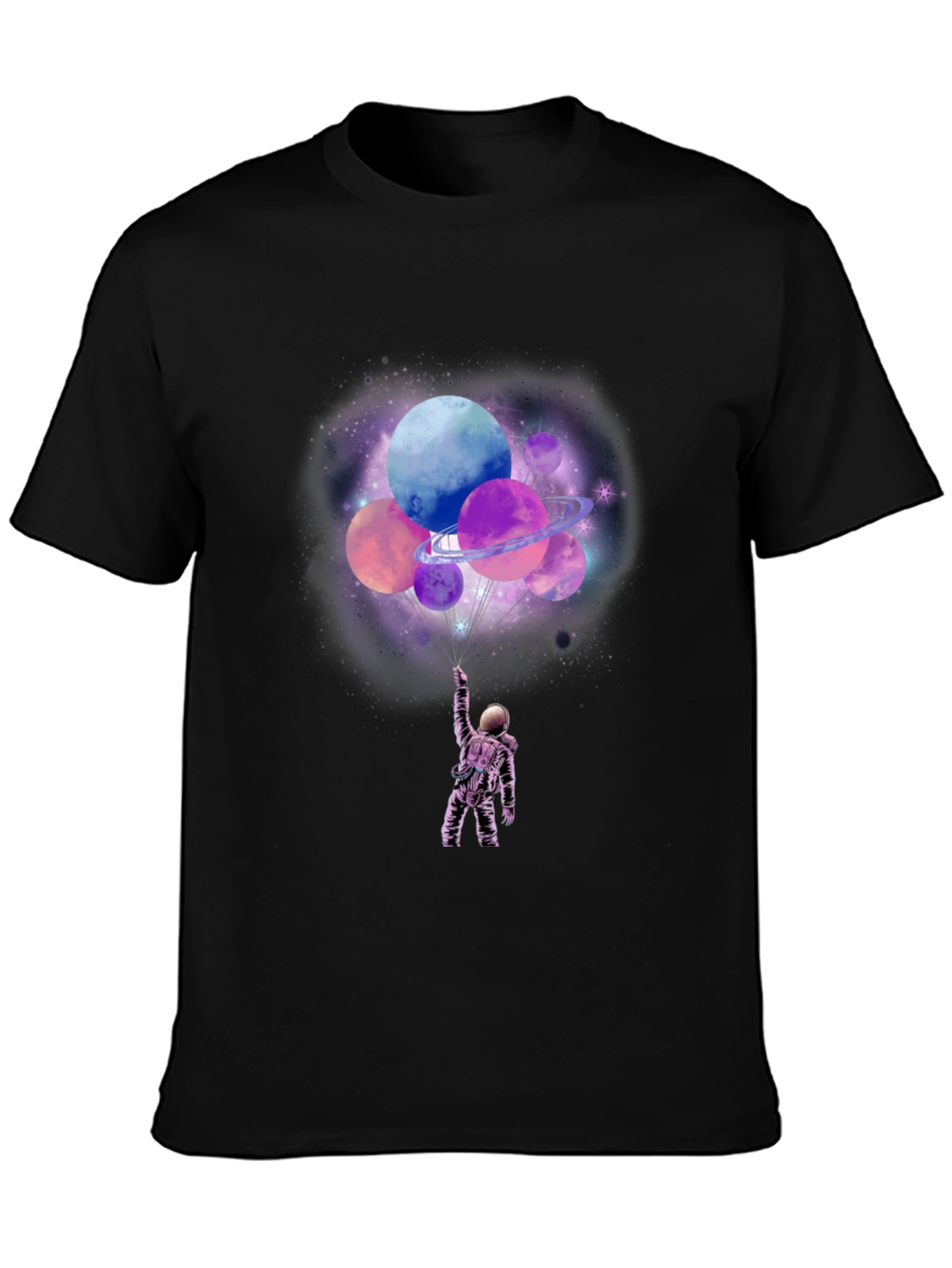 Astronaut Planets Graphic T-Shirt
