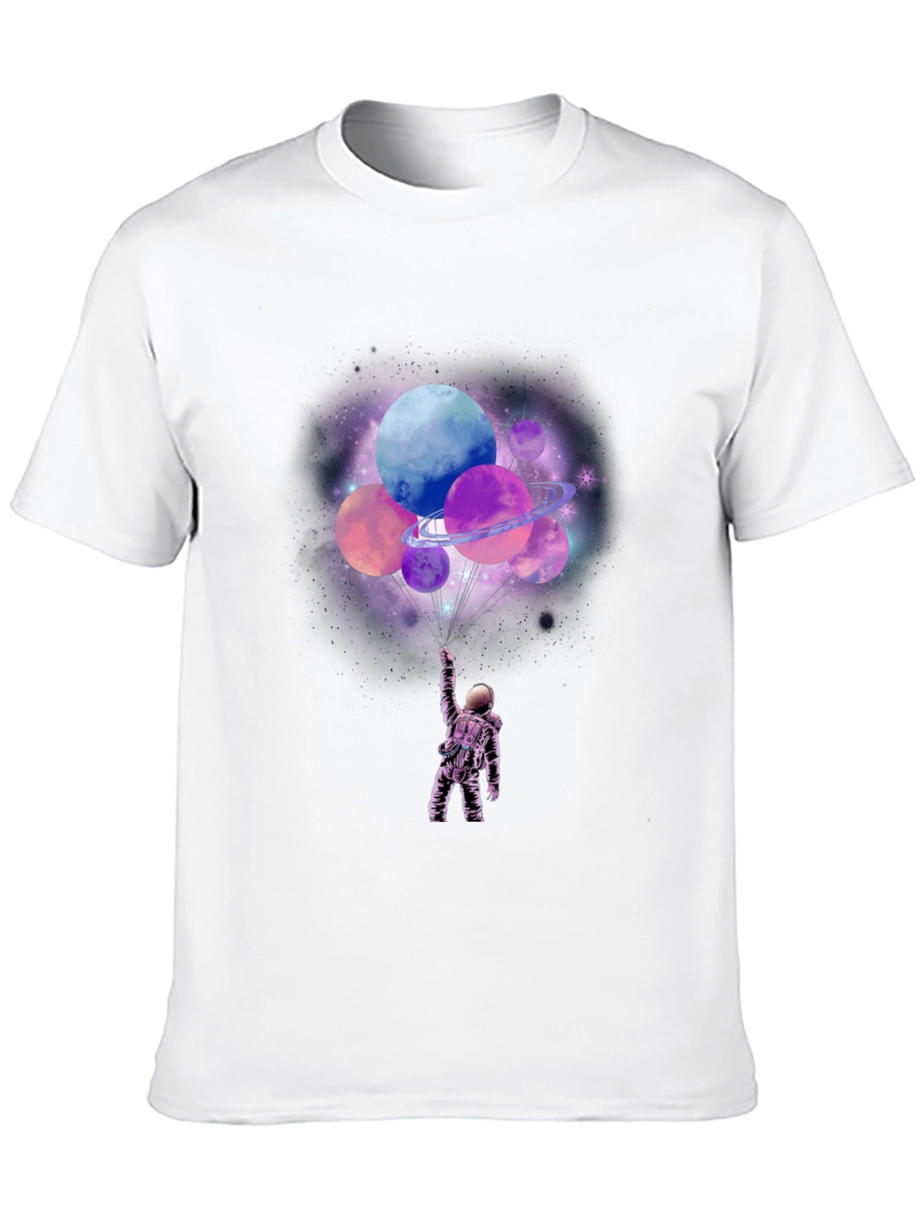 Astronaut Planets Graphic T-Shirt