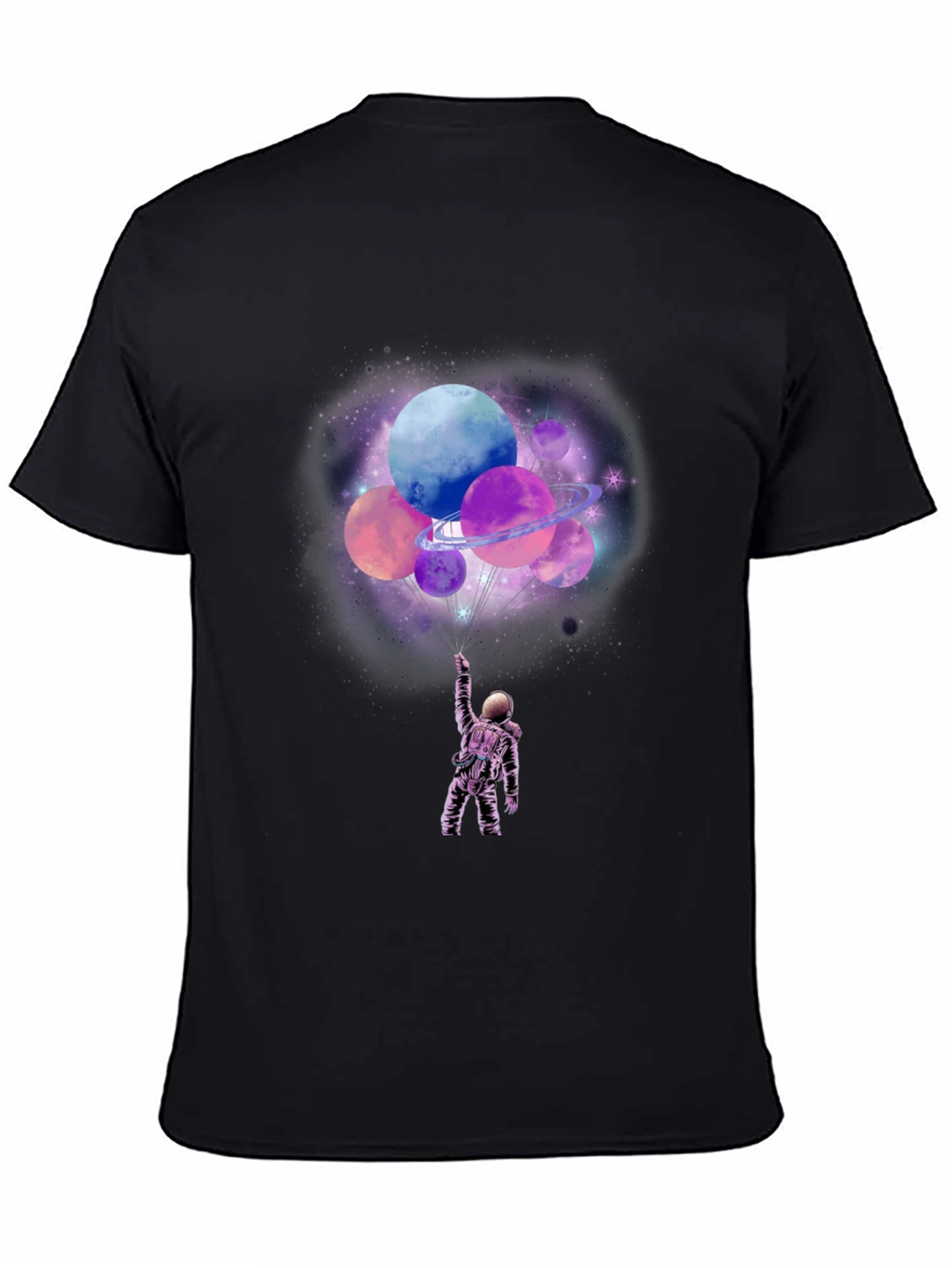 Astronaut Planets Graphic T-Shirt