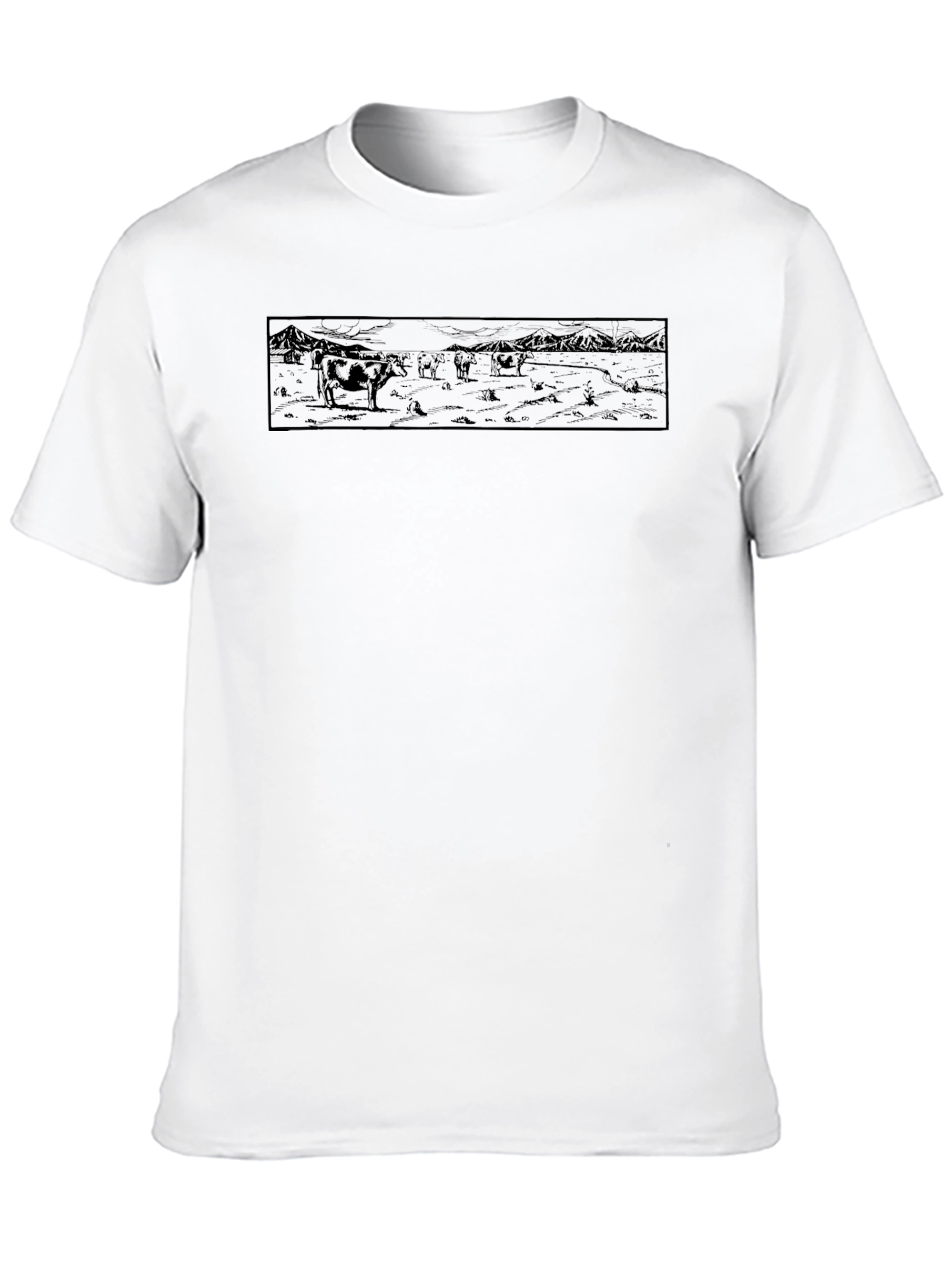 Cows in a Field Graphic T-Shirt
