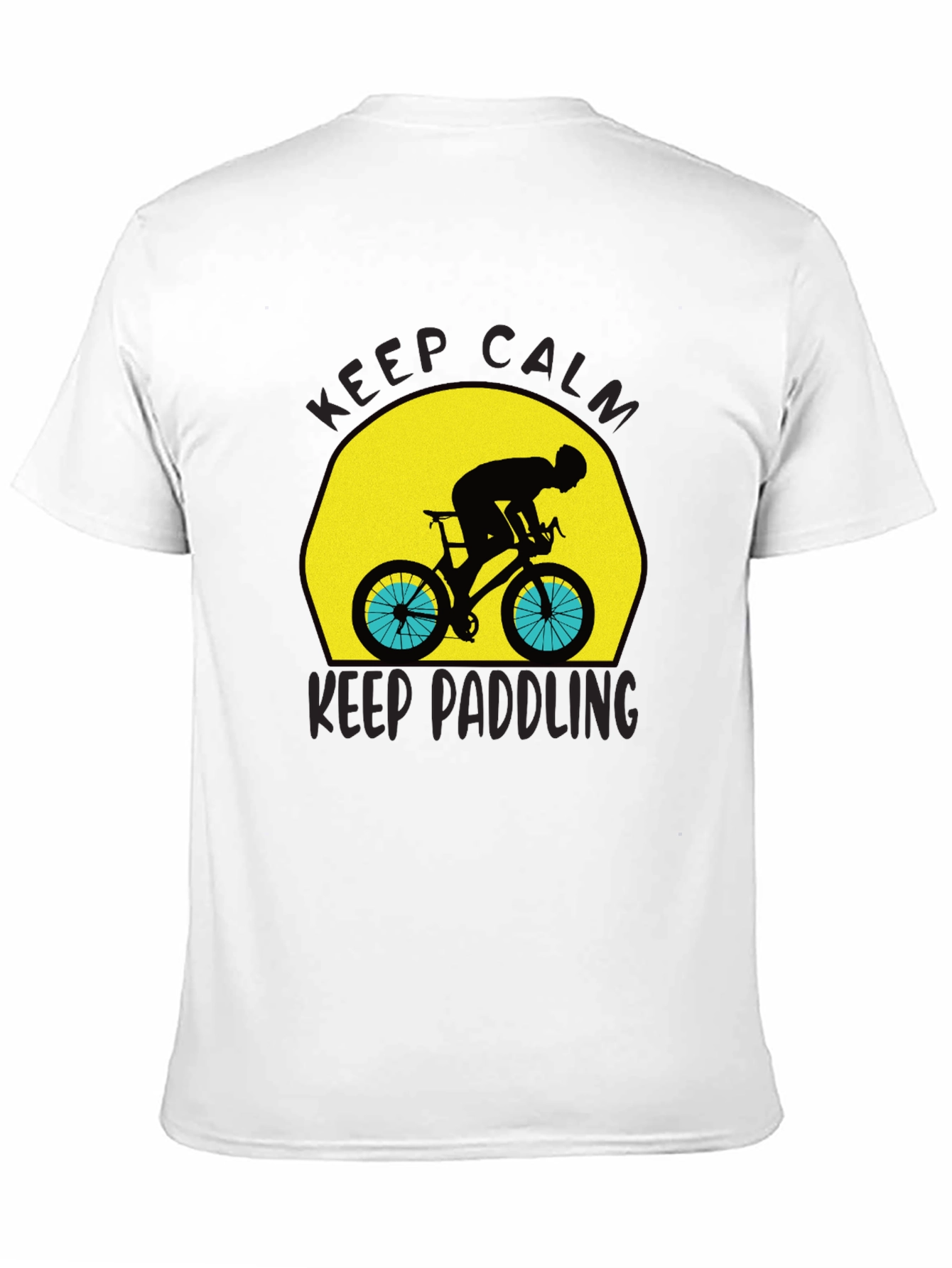 Keep Calm Cycling T-Shirt - Black