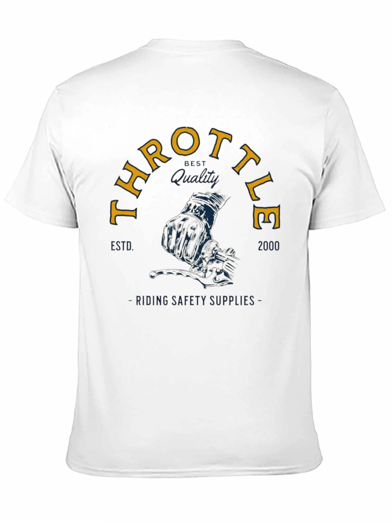 Throttle Rider Graphic Tee - Black Cotton