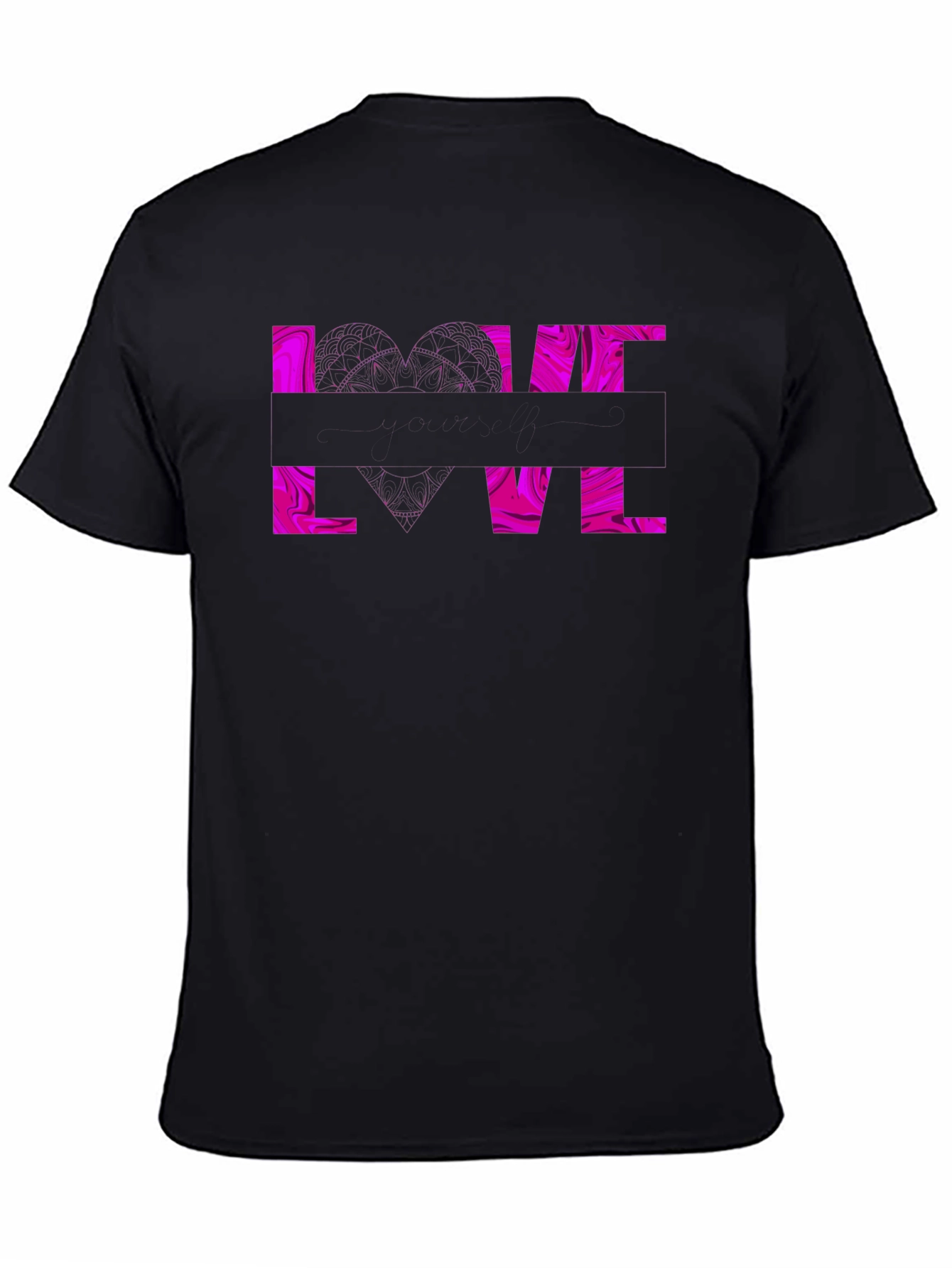 Love Graphic Print Tee - Black