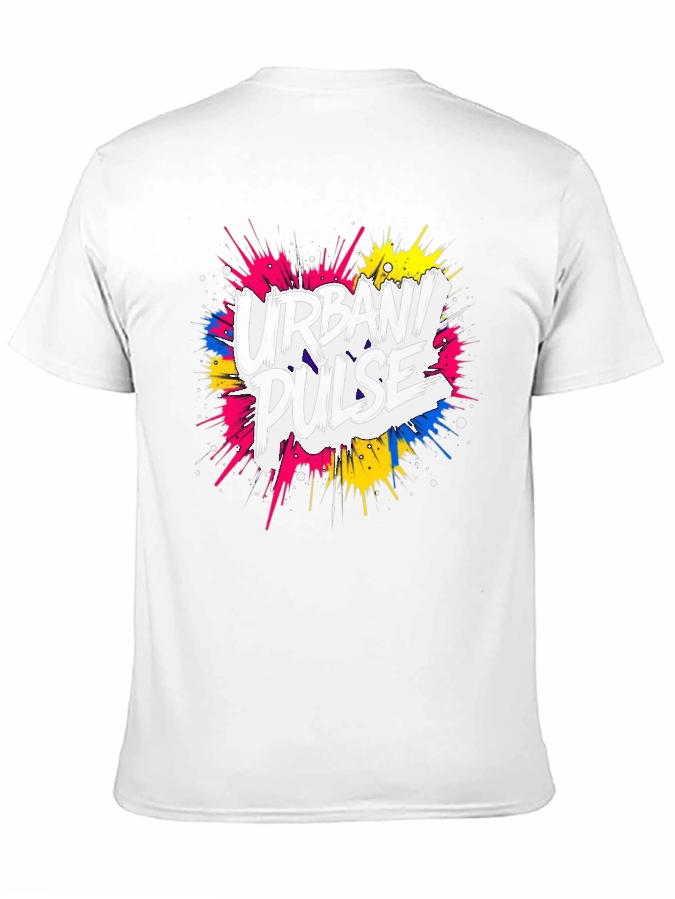 Urban Pulse Graphic Print Black T-Shirt