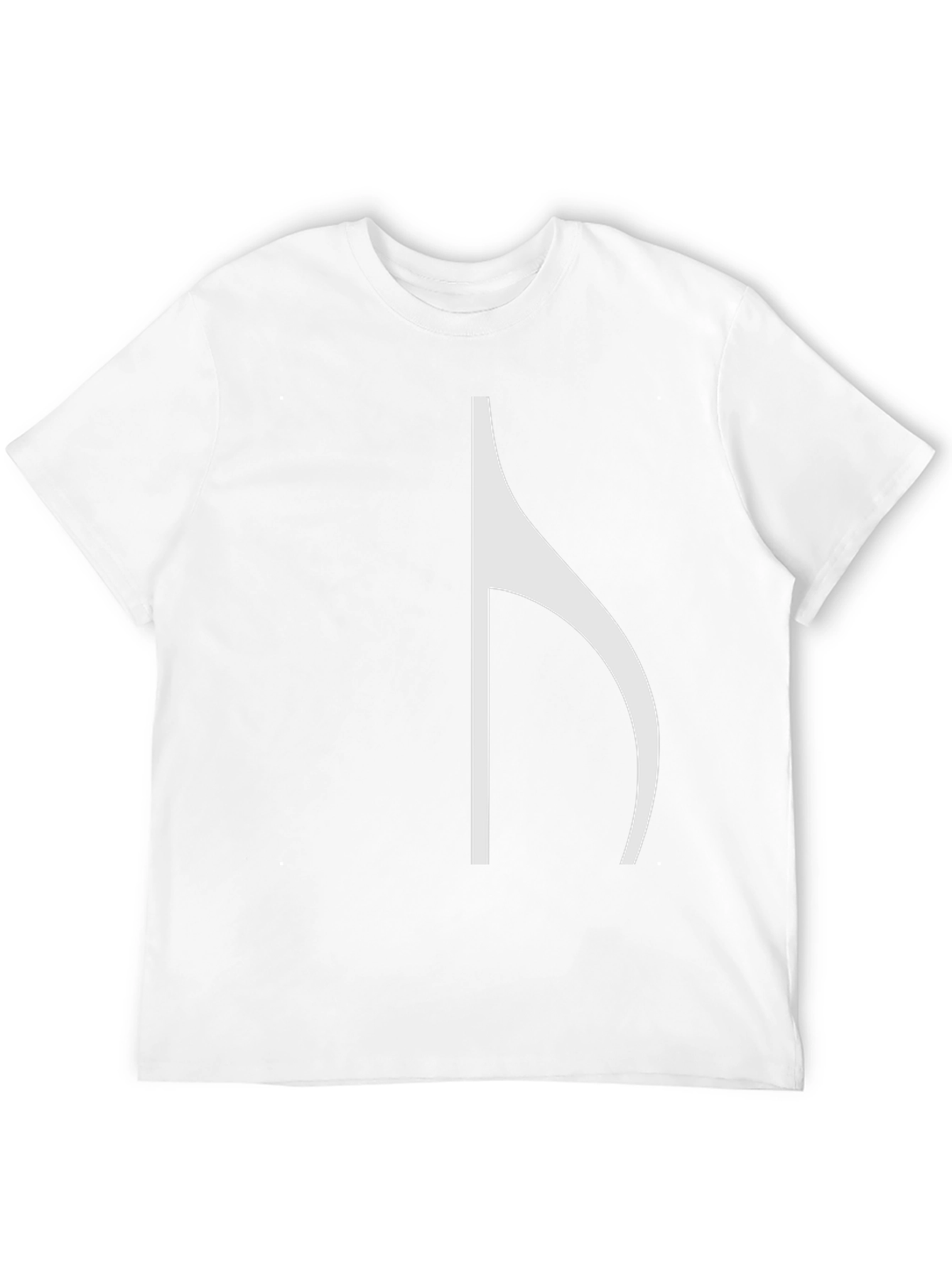 Black T-Shirt with Unique Music Note Graphic