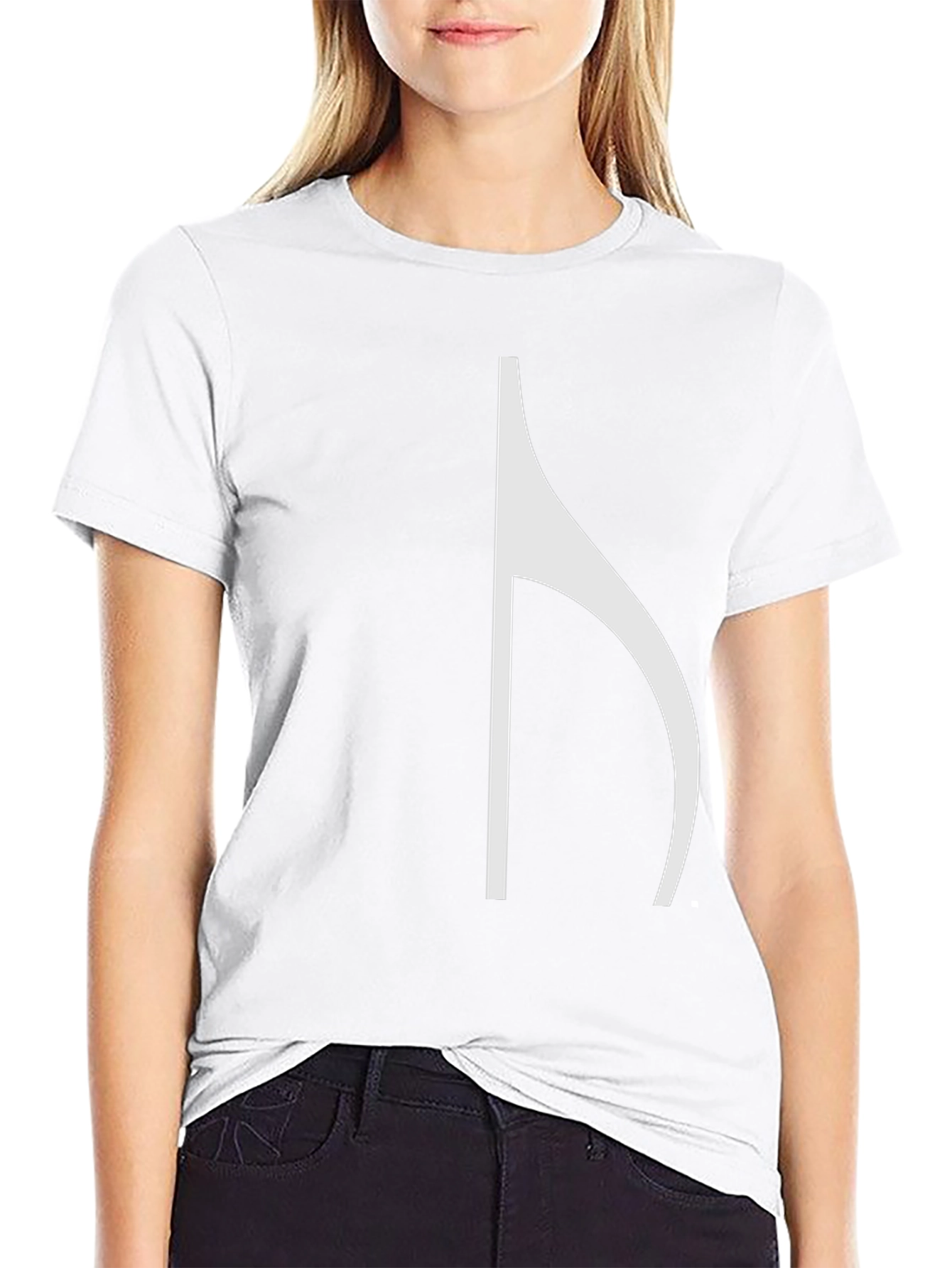 Black T-Shirt with Unique Music Note Graphic
