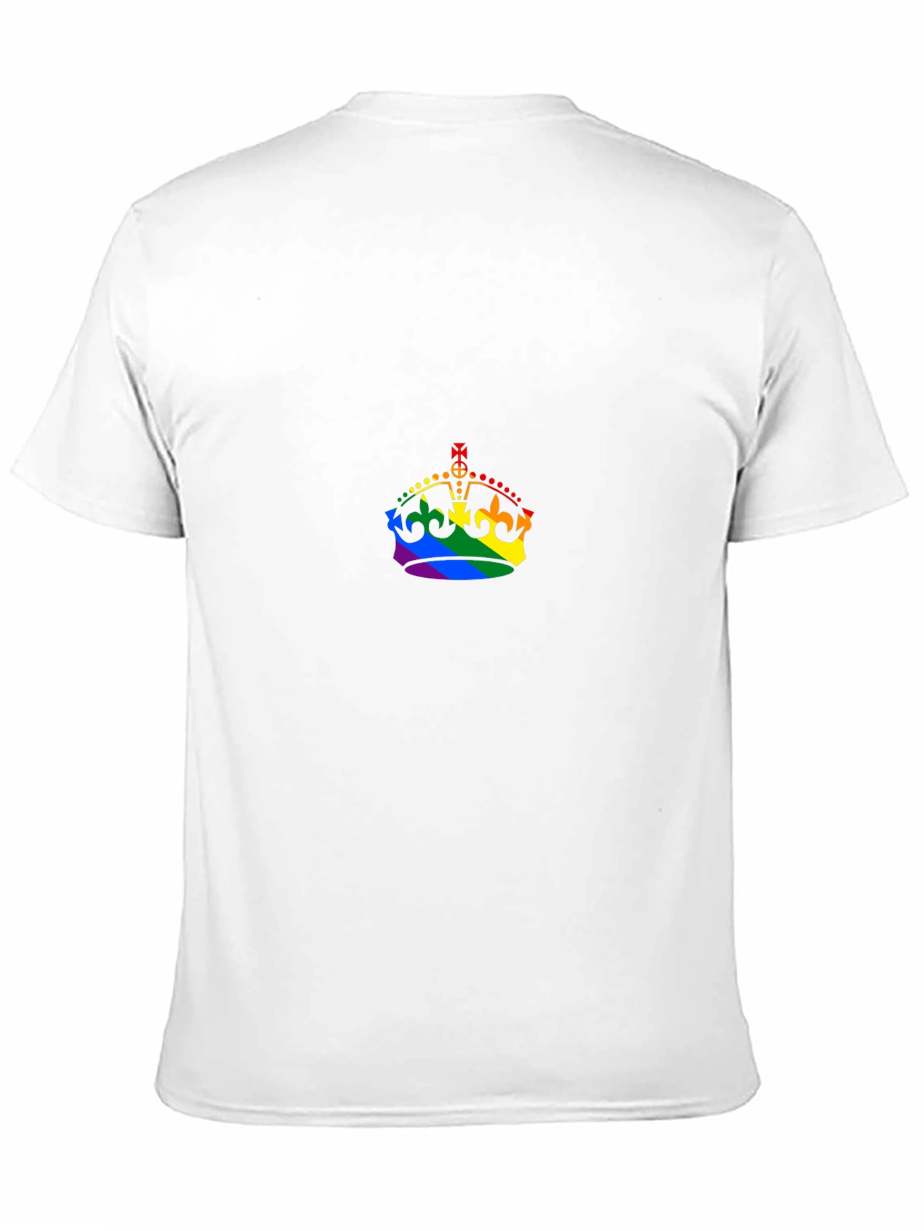 Rainbow Crown Graphic Black T-Shirt